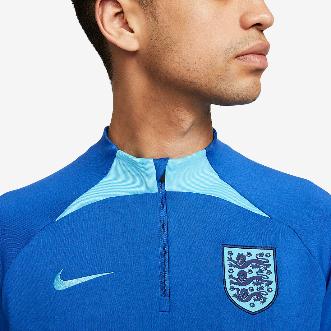 Nike England 22/23 Dri-Fit Strike SS Drill Top - Game Royal/Blue