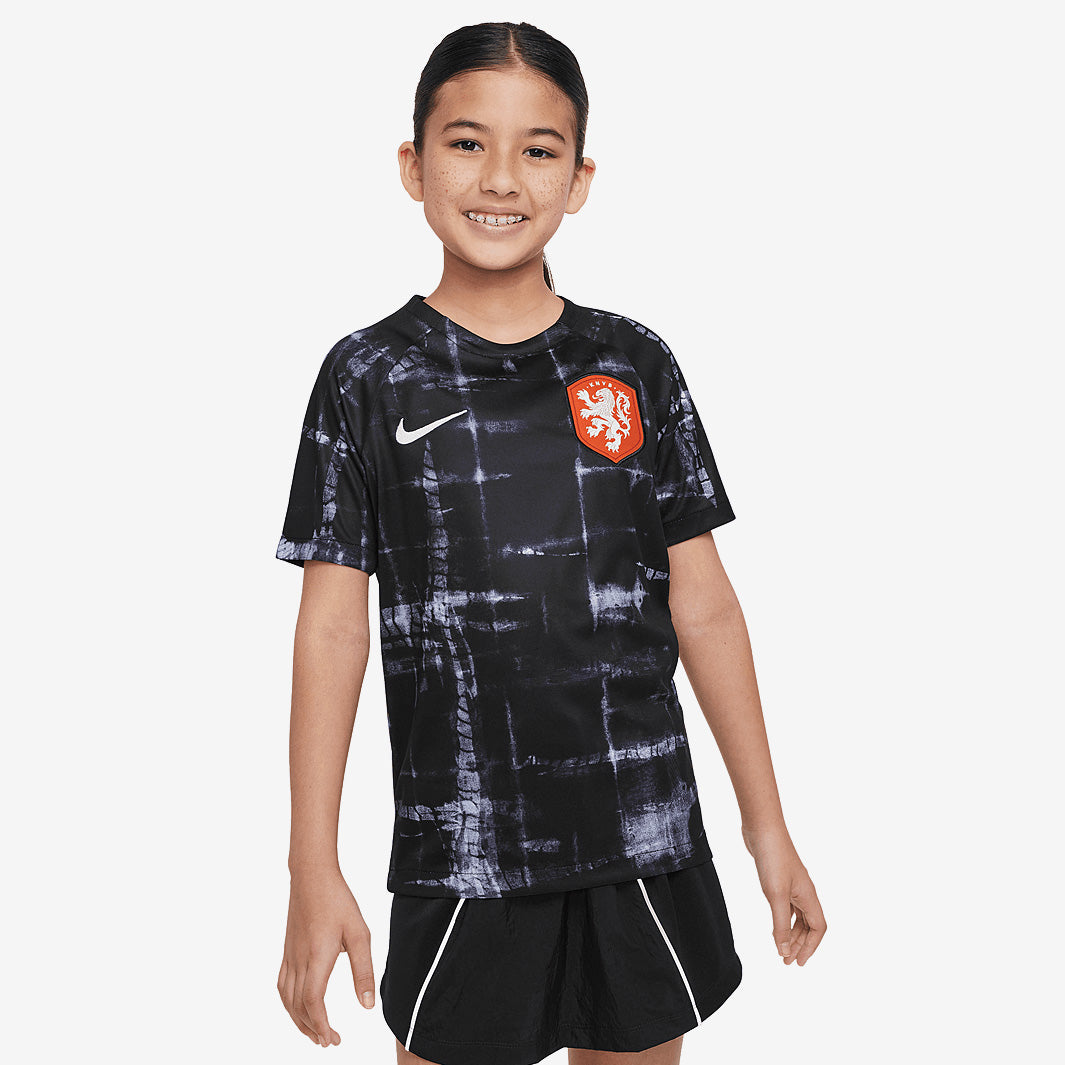 Nike Netherlands 2023 Kids Dri-Fit SS Pre Match Top