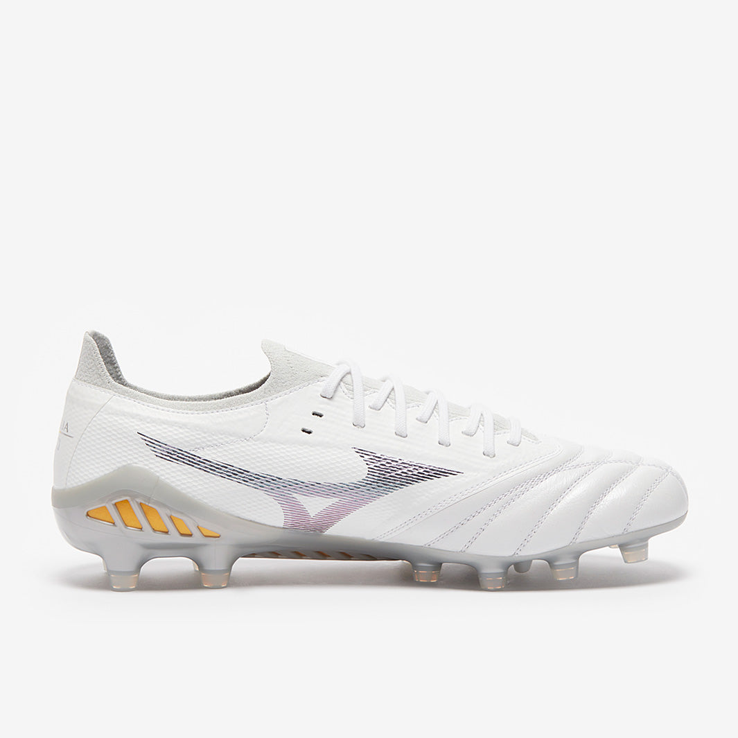Mizuno Morelia Neo III ホワイト サッカーシューズ Mizuno Morelia III BETA Elite FG - White/Grey - Mens Boots