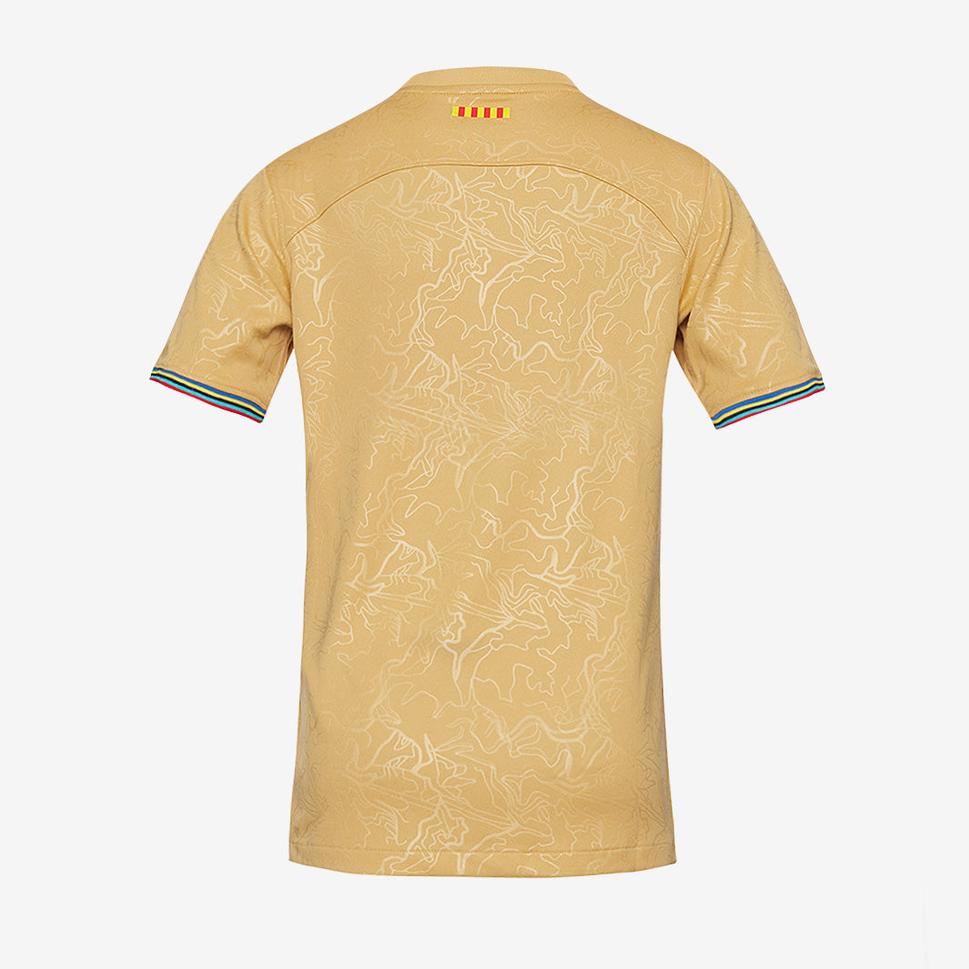 Nike FC Barcelona 22/23 Kids Away Stadium SS Shirt With Sponsor
