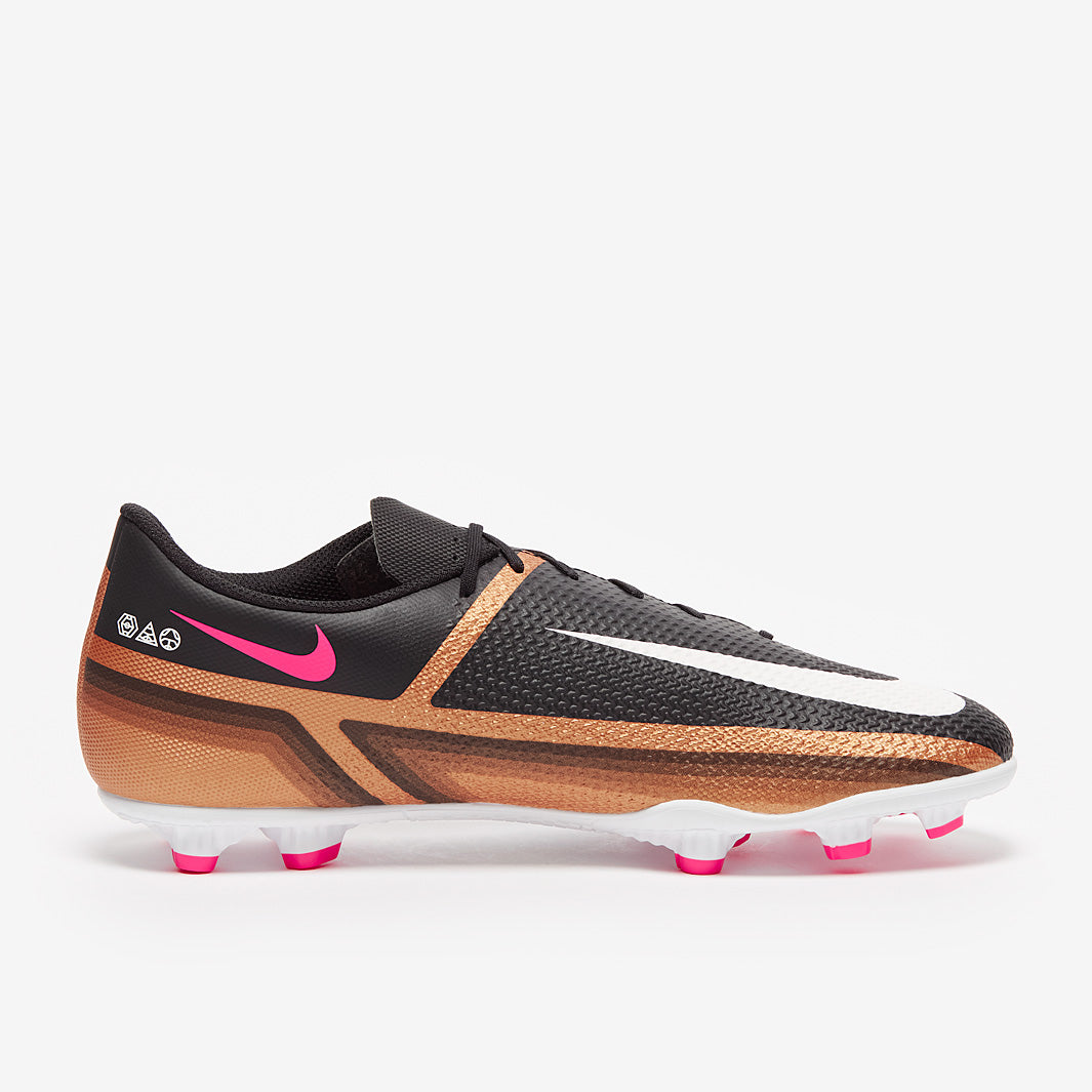 Nike Phantom GT2 Club FG/MG - Metallic Copper/White/Black - Mens Boots