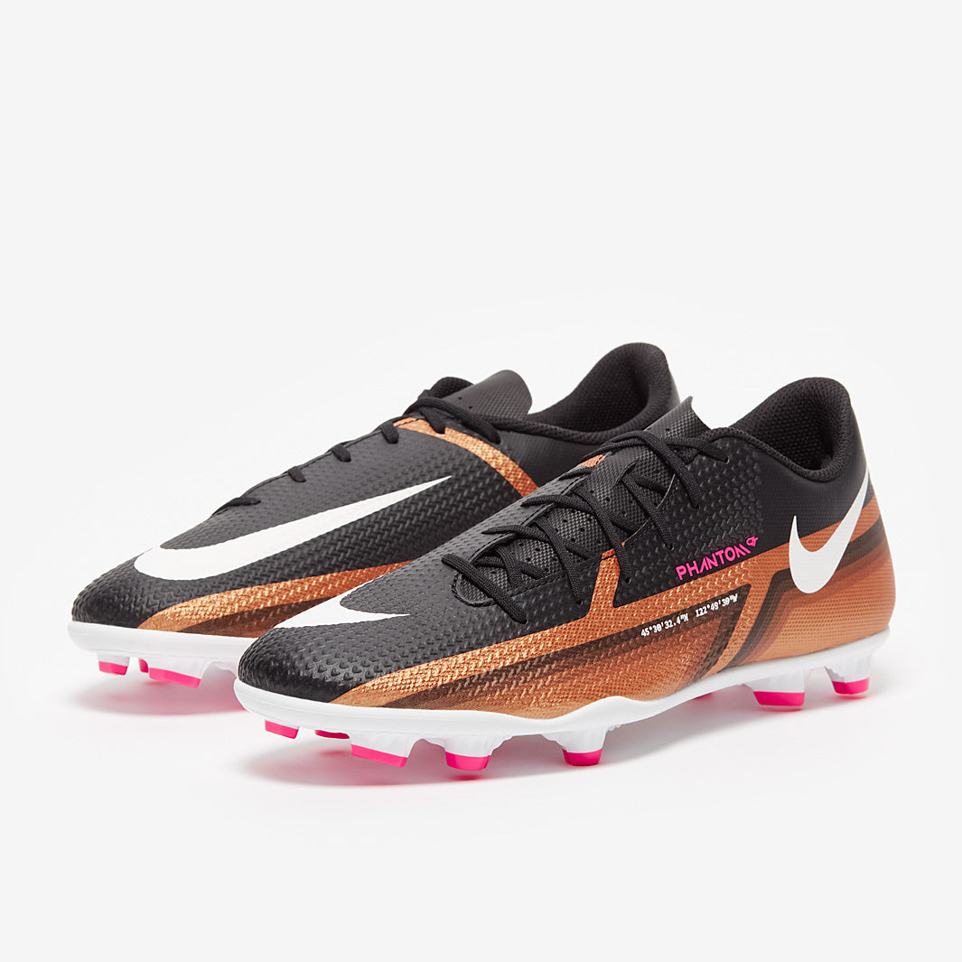 Nike Phantom GT2 Club FG/MG - Metallic Copper/White/Black - Mens Boots