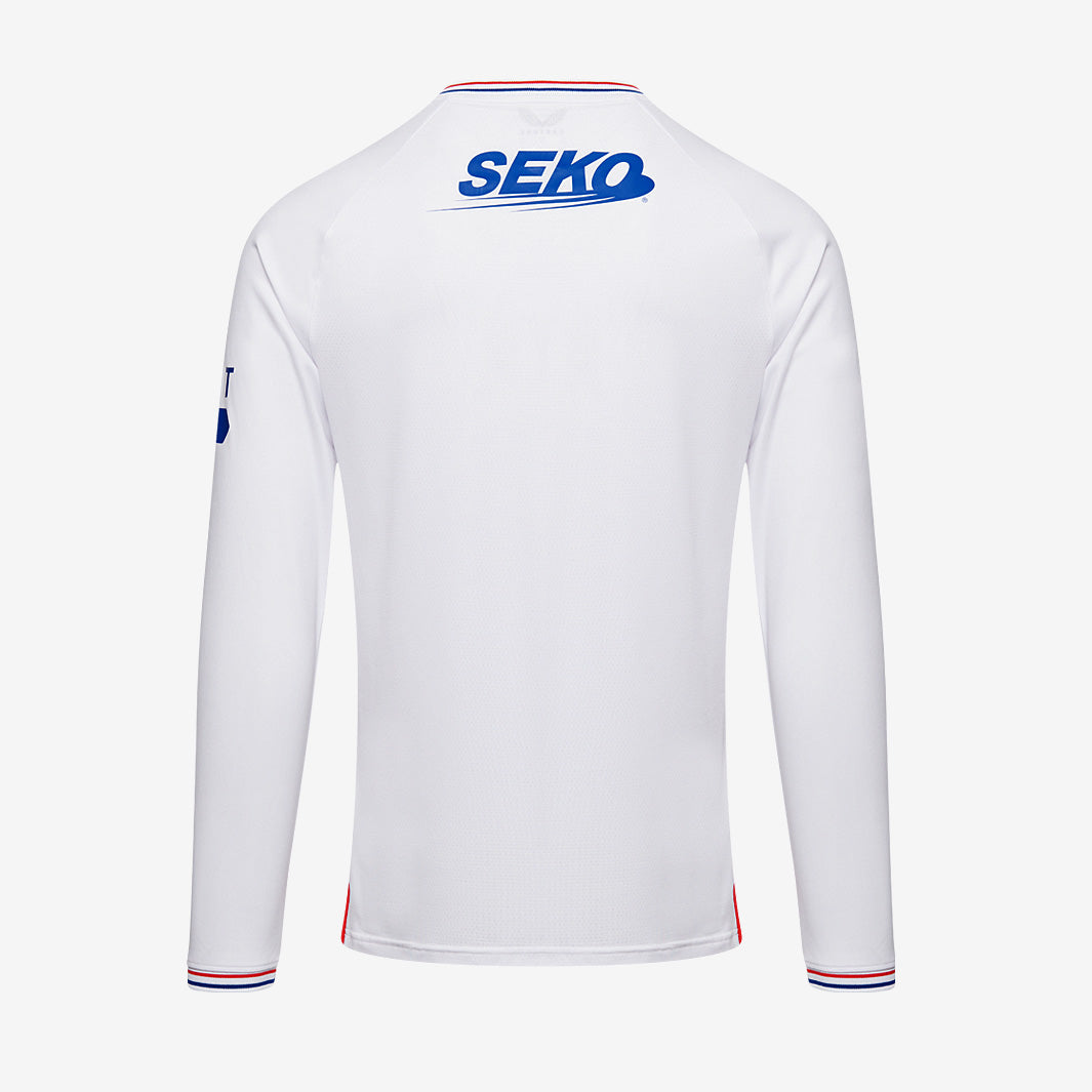 Castore Rangers 23/24 LS Away Shirt - White - Mens Replica
