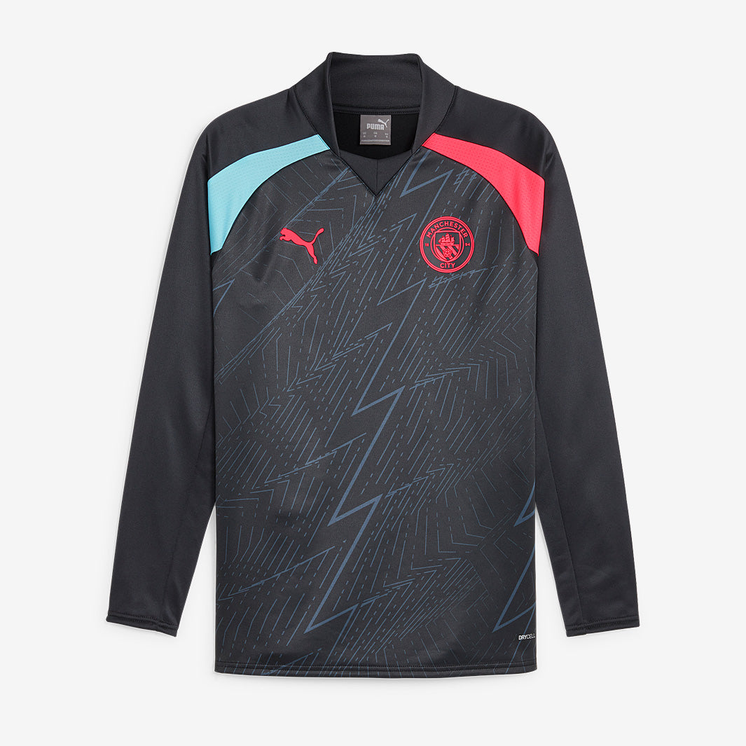 Puma Manchester City 23/24 1/4 Zip Training Top - Sunset Glow/Dark