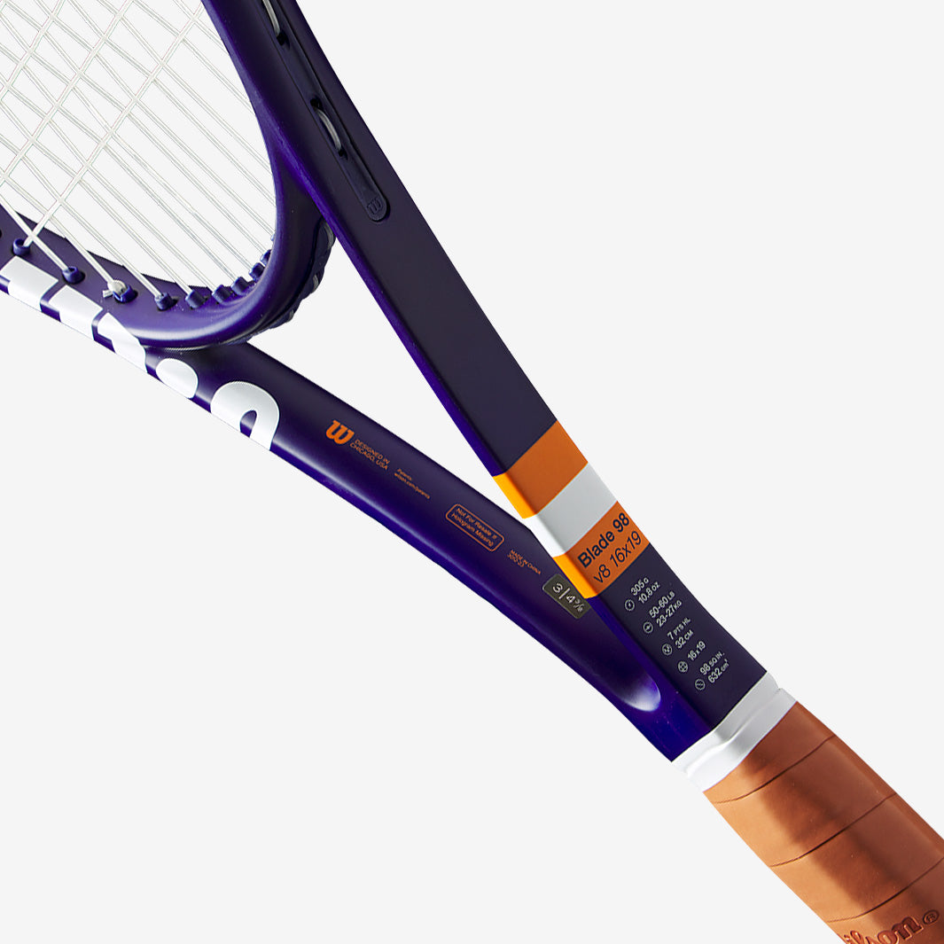 Wilson Blade 98 16X19 Roland Garros 2023 - Navy/White/Clay - Mens
