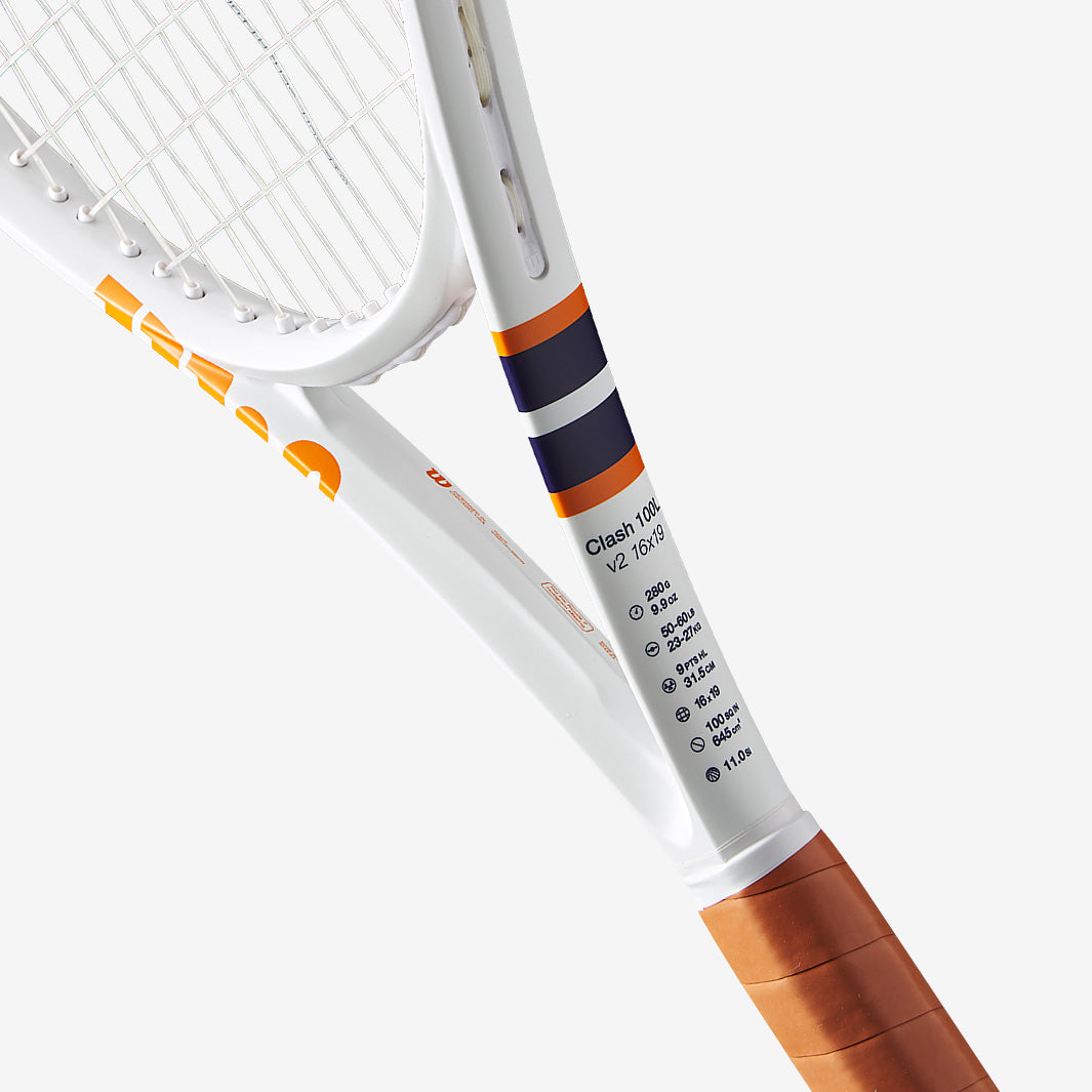 Wilson Clash 100L V2 Roland Garros 2023 - White/Clay/Navy - Mens