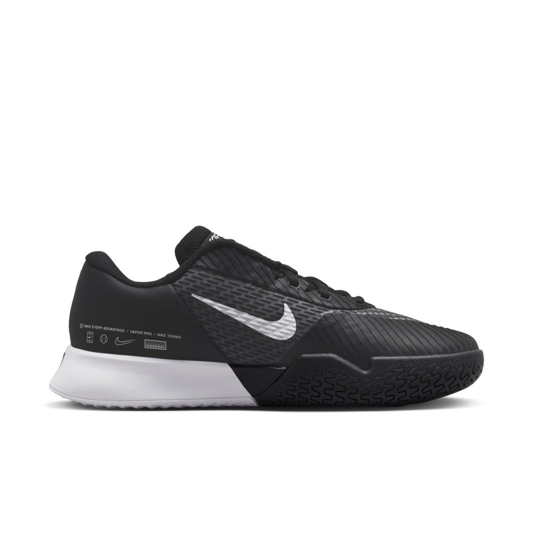 Nike Womens Zoom Vapor Pro 2 HC - Black/White - Womens Shoes