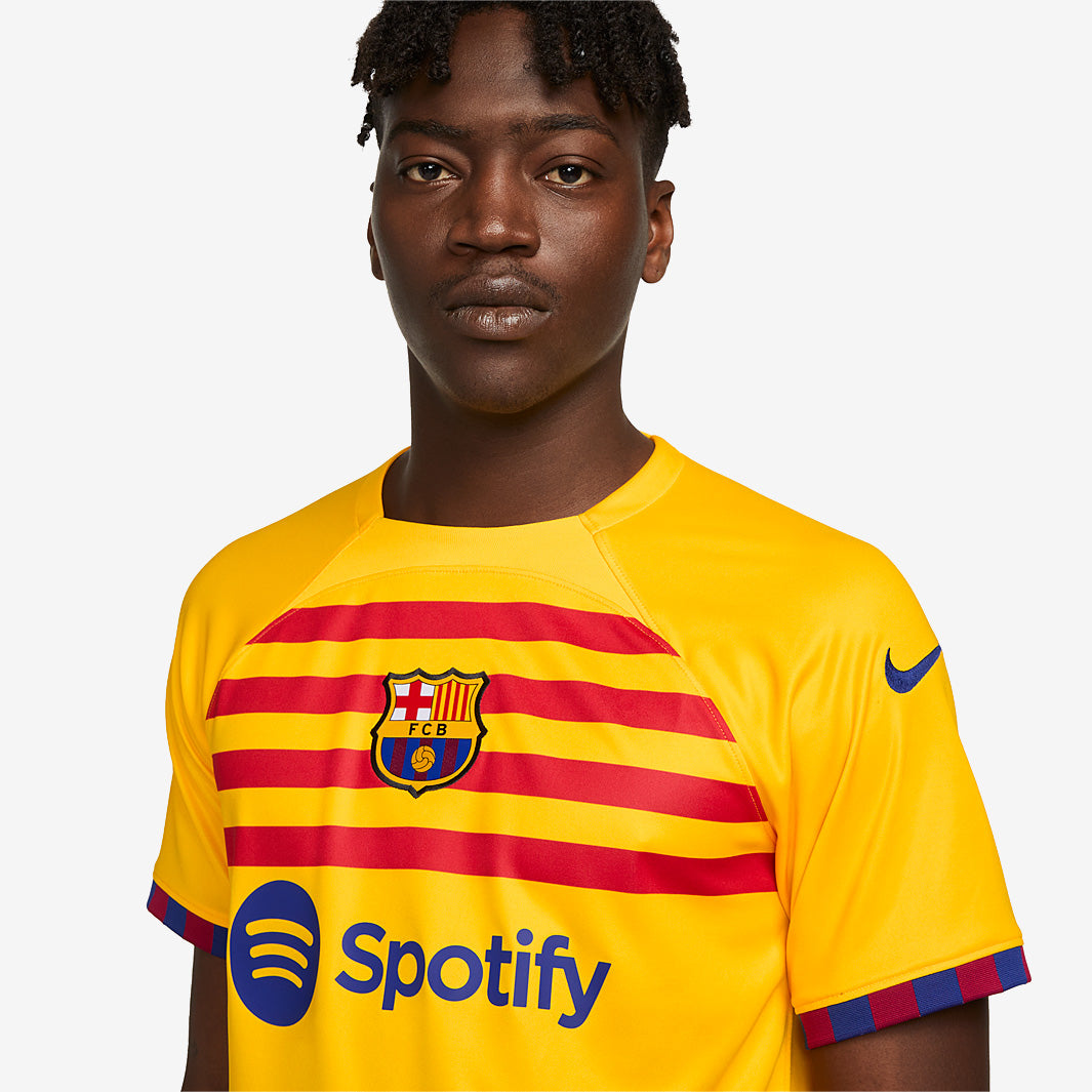 Nike FC Barcelona 22/23 4th Dri-Fit Stadium Shirt-Amarillo