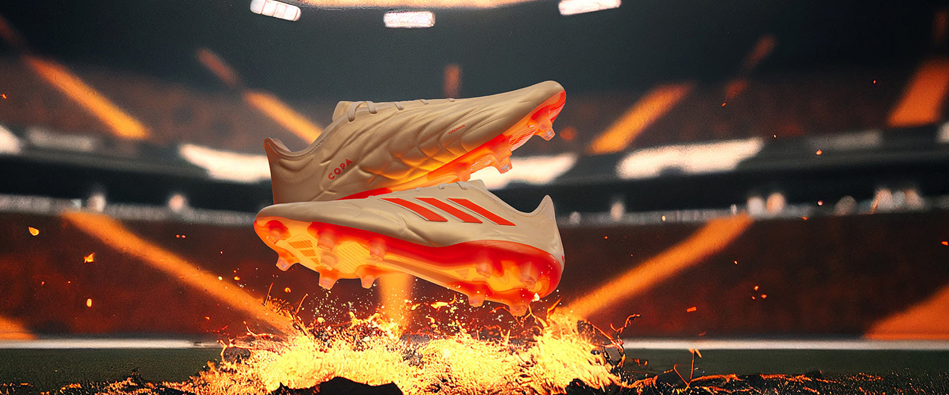 adidas Copa Pure.1 FG - Off White/Team Solar Orange/Off White