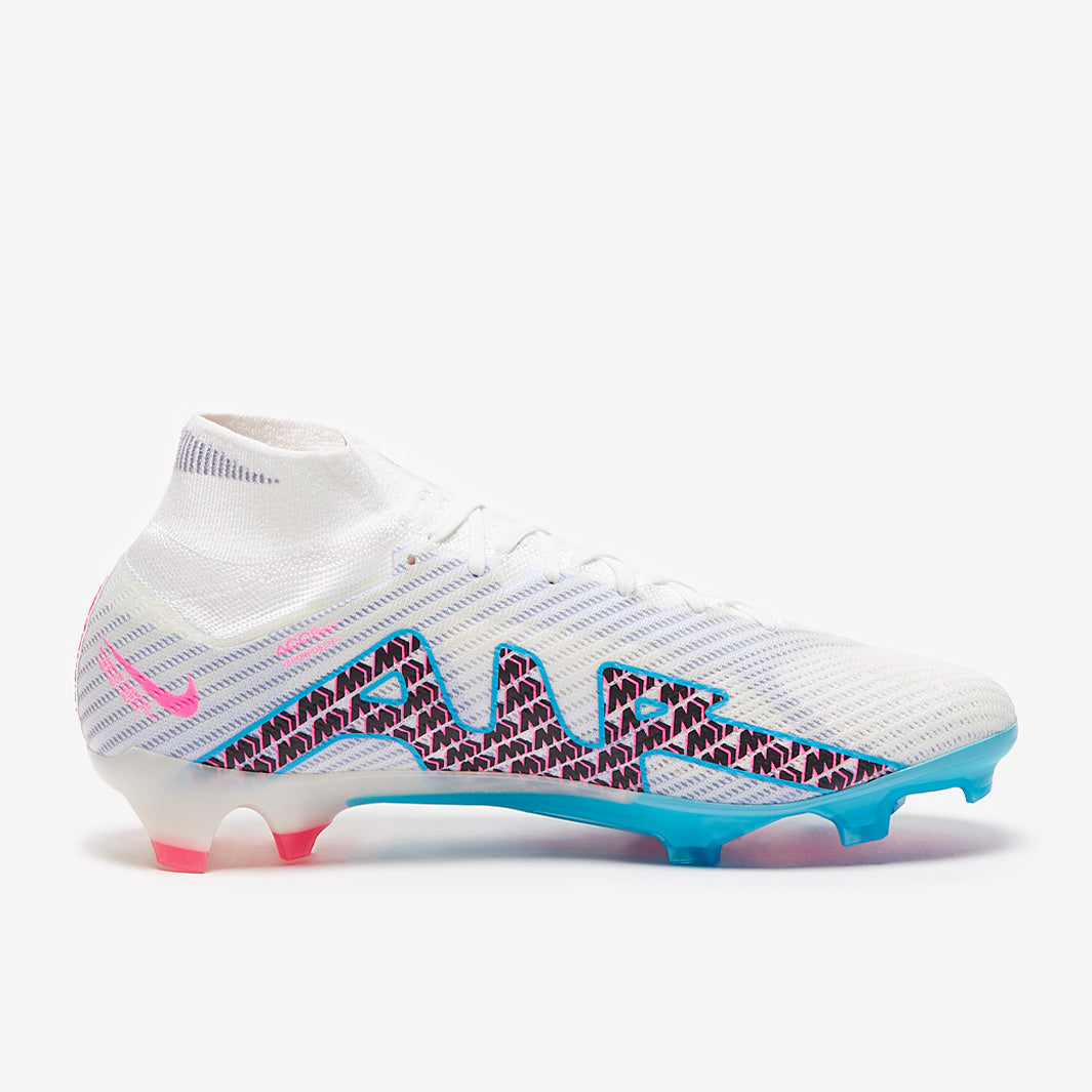 Nike Air Zoom Mercurial Superfly IX Elite FG - White/Baltic Blue