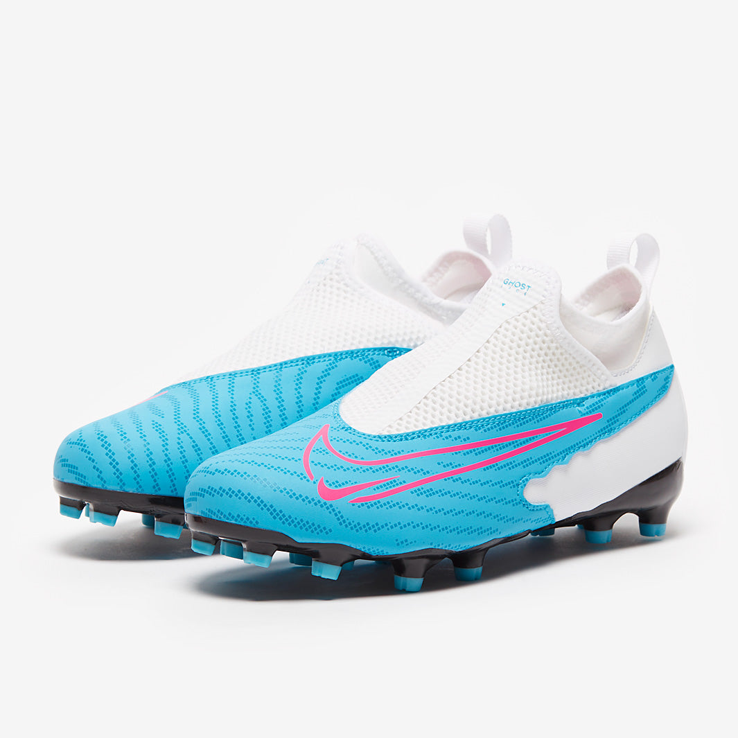 Nike Kids Phantom GX Academy DF FG/MG - Baltic Blue/Pink Blast