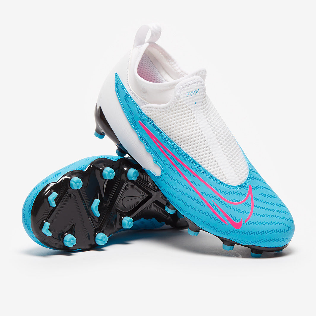 Nike Phantom サッカーシューズ 青/白/ピンク Nike Kids Phantom GX Academy DF FG/MG - Baltic Blue/Pink Blast