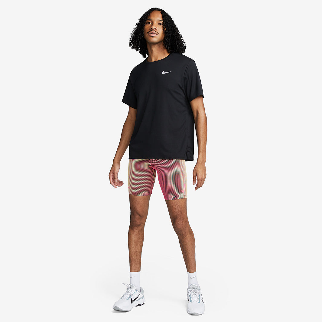 Nike Dri-FIT Adv Aeroswift 1/2-Length Racing Tights - Black/Hyper