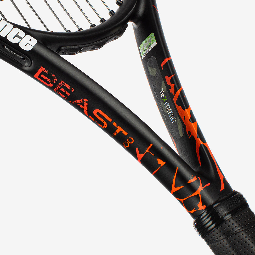 Prince BEAST 280g (Unstrung) - Black/Red - Mens Rackets