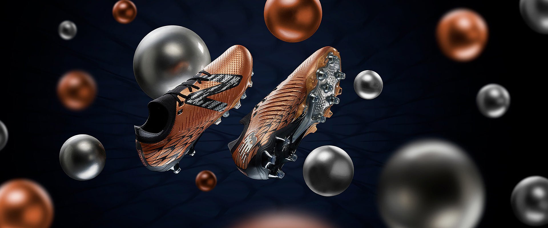 New Balance Tekela V4 Low FG - Copper/Black - Mens Boots