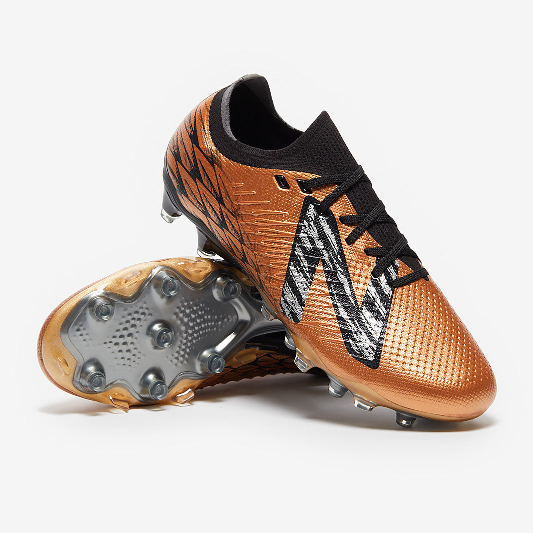 New Balance Tekela V4 Low FG - Copper/Black - Mens Boots