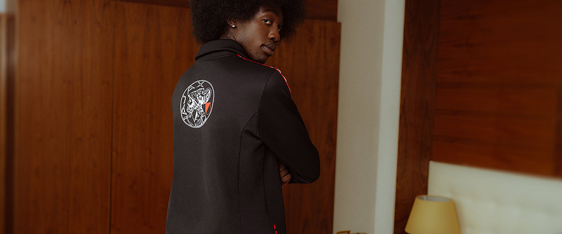 adidas Originals Ajax Track Top - Black - Mens Replica