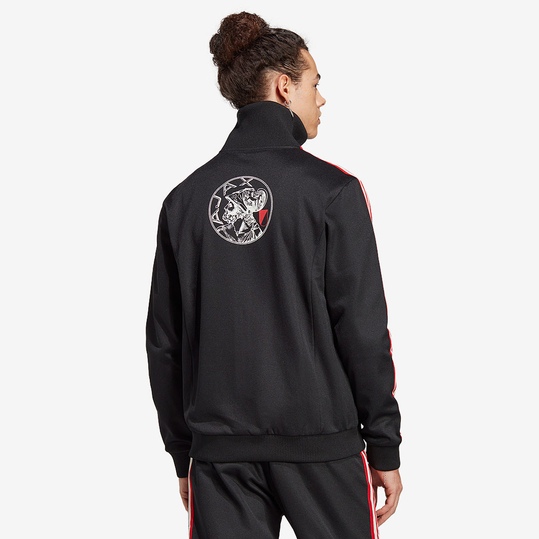 adidas Originals Ajax Track Top - Black - Mens Replica