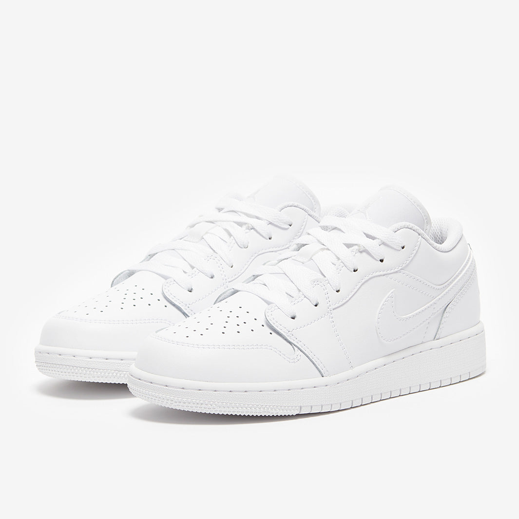 未使用　AIR JORDAN １LOW GS キッズ　23cm ホワイト Air Jordan 1 Low Older Kids (GS) - White - Boys Shoes