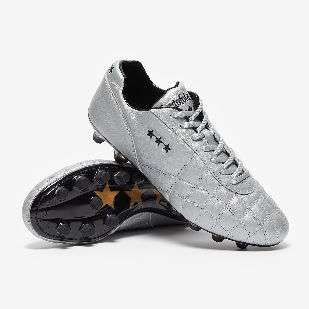 Pantofola d'Oro Del Duca 2.0 Firm Ground - Met Silver/Black - Mens