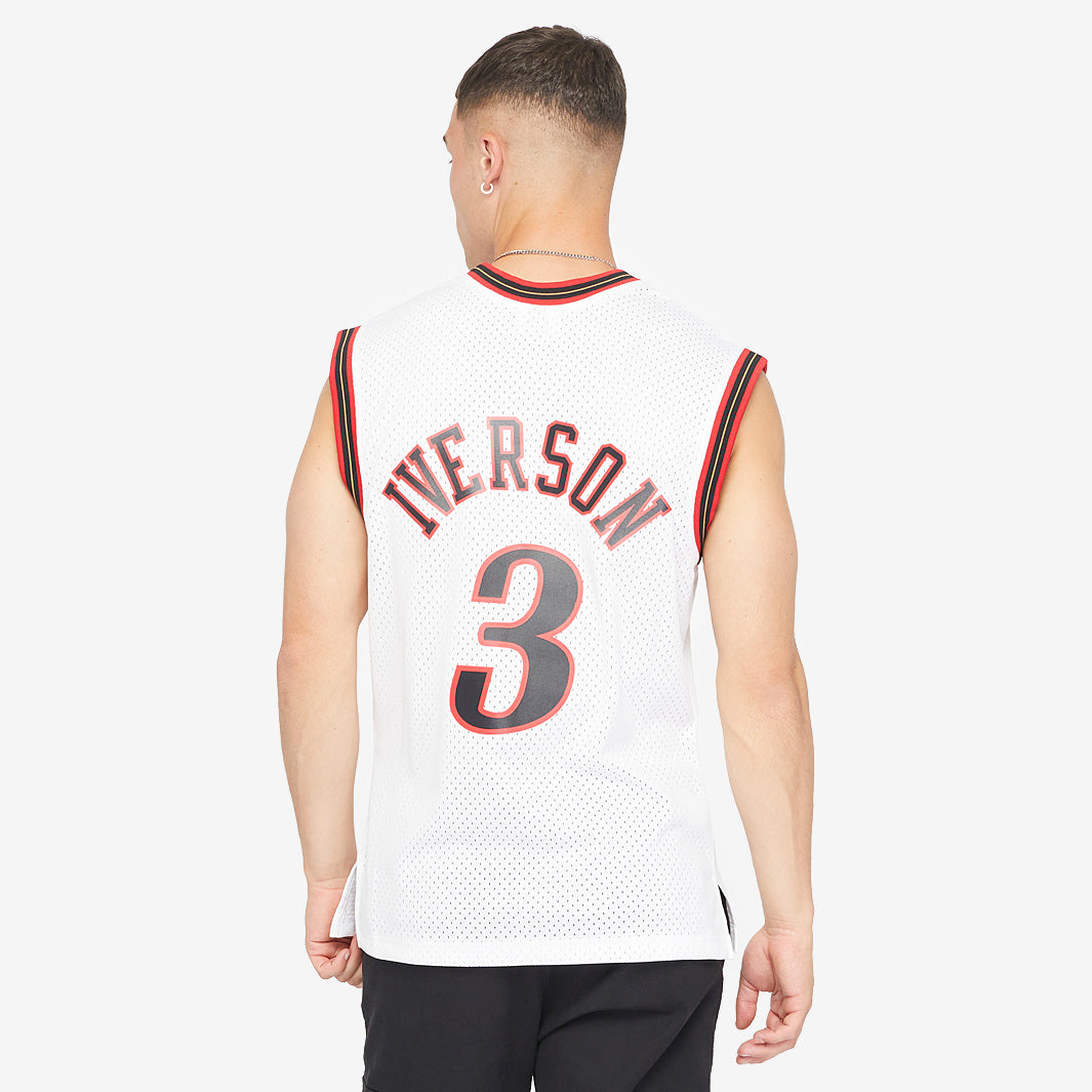 Mitchell and Ness NBA Allen Iverson 3 Philadelphia 76ers Swingman