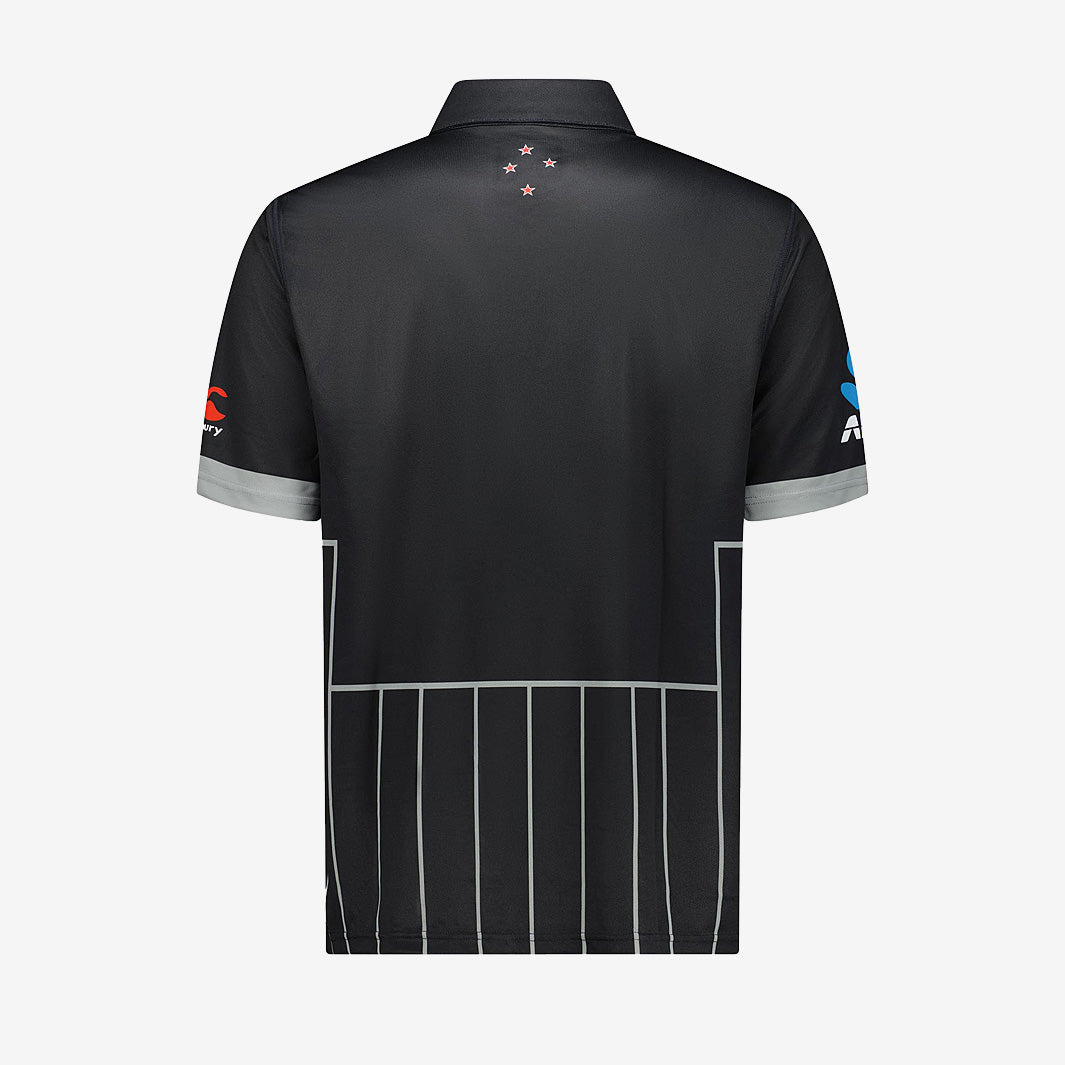 Canterbury Blackcaps ODI WC Shirt - Black/Grey - Cricket Replica