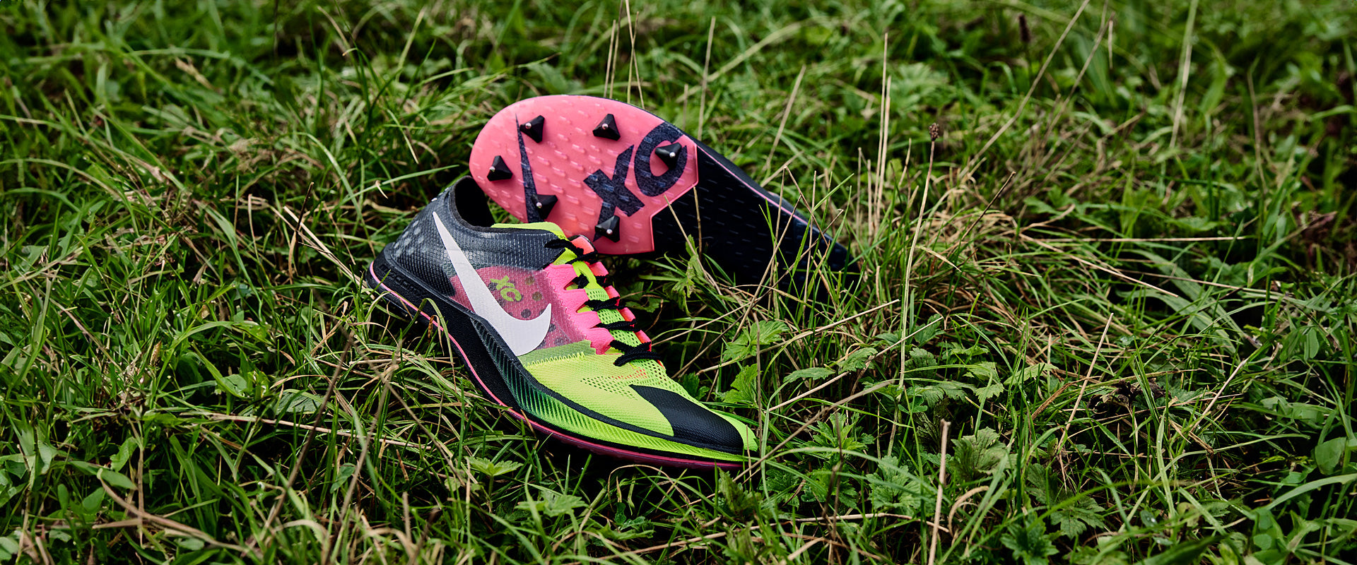 Nike ZoomX Dragonfly XC - Volt/White-Black-Hyper Pink - Mens Shoes