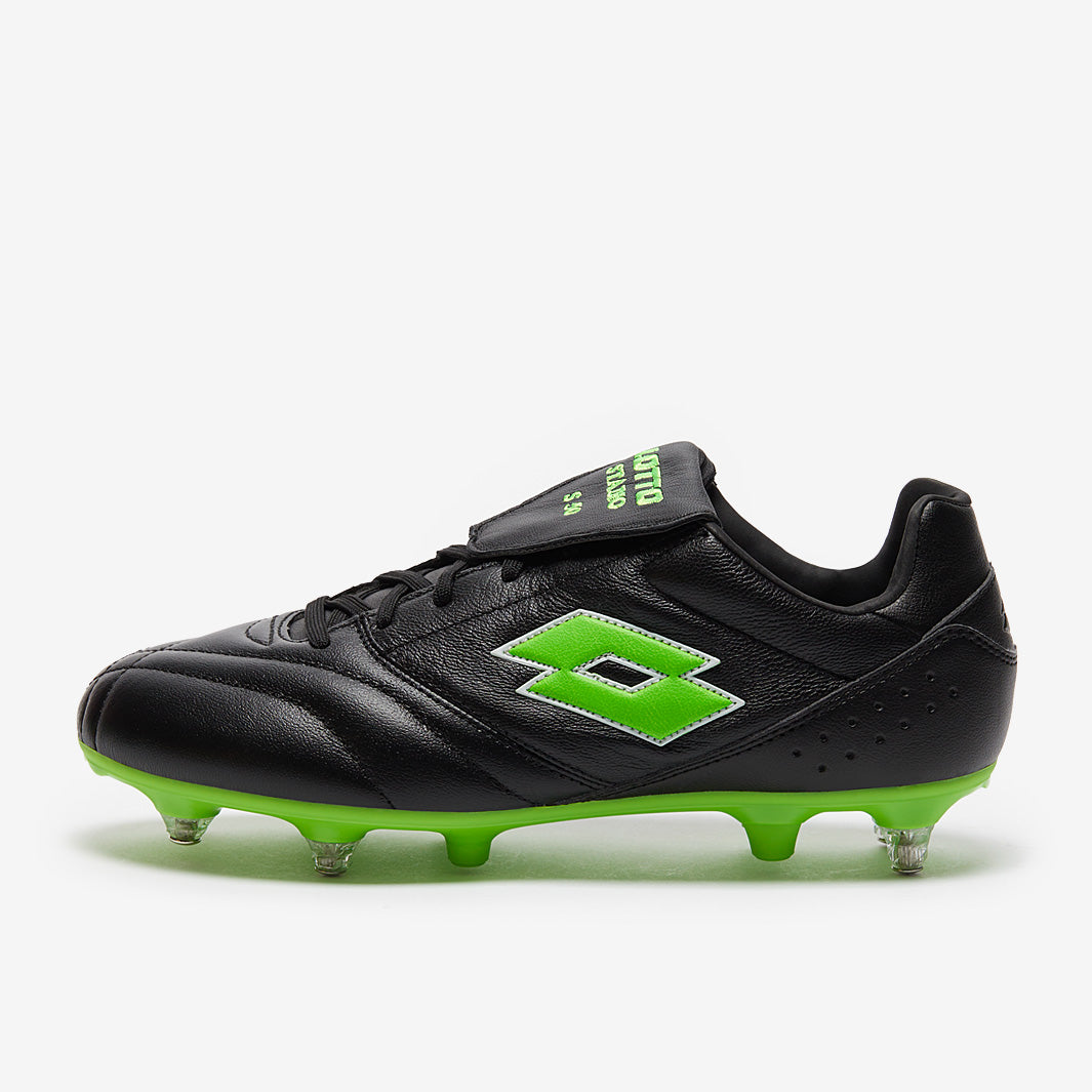 Lotto Stadio 200 III SGX 50th Anniversary - All Black/Spring Green