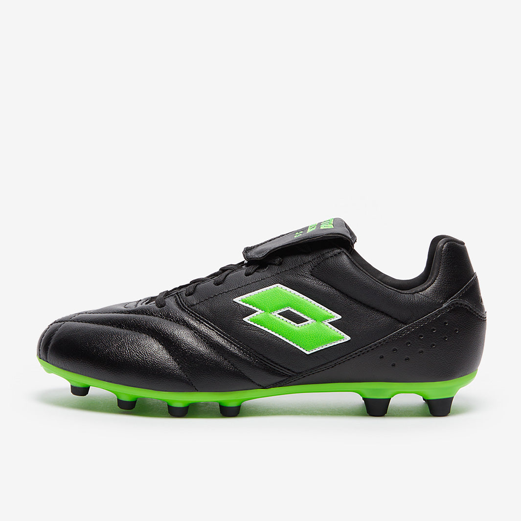 Lotto Stadio 200 III FG 50th Anniversary - All Black/Spring Green