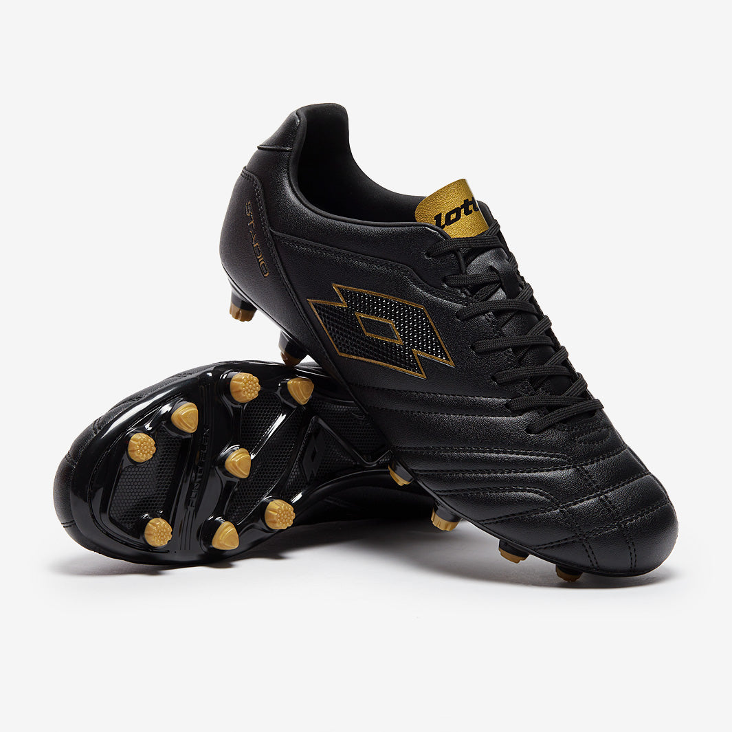 Lotto Stadio 705 FG - All Black/Light Platino - Mens Boots