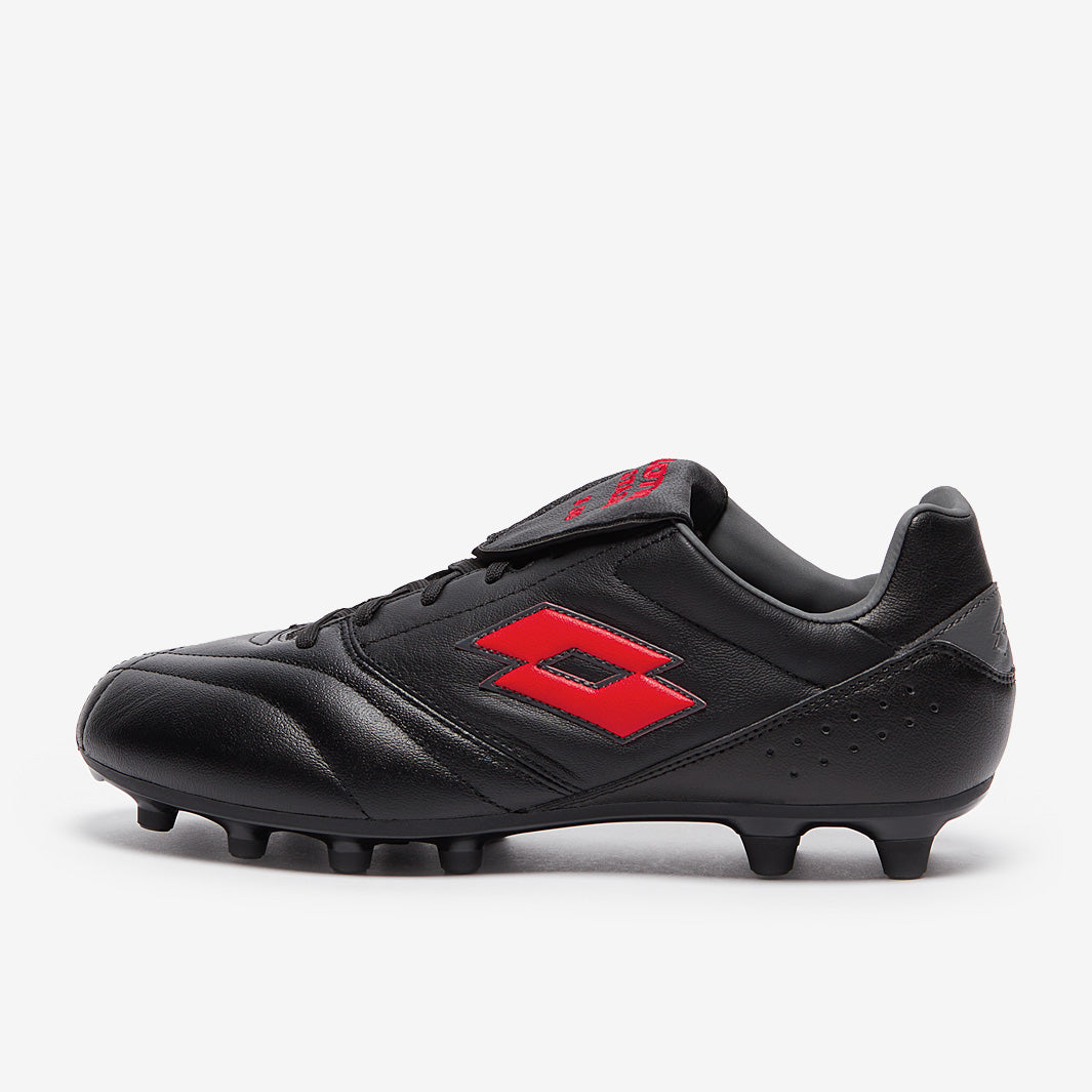 Lotto Stadio 200 III FG 50th Anniversary - All Black/Flame Red