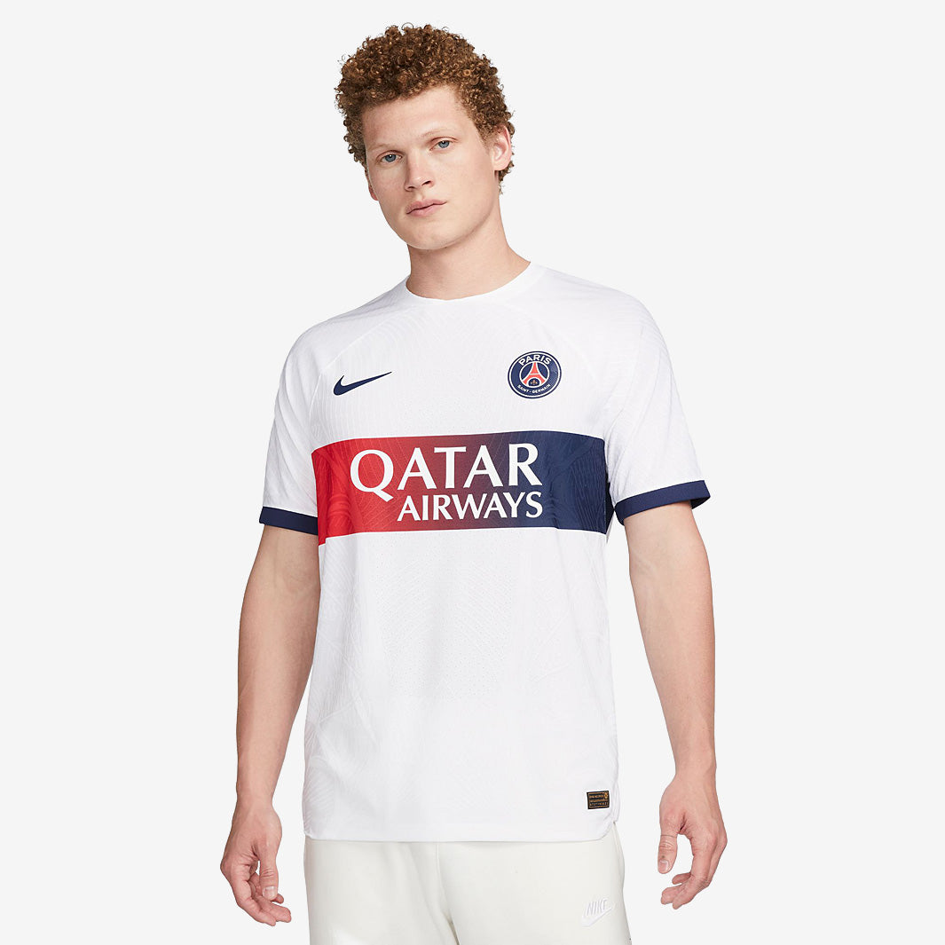 NIKE Paris Saint-Germain ユニフォーム　アウェイ Nike PSG 23/24 Dri-Fit ADV Match SS Away Jersey - White/Midnight