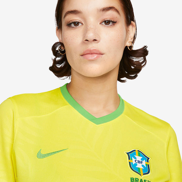 Nike Womens Brazil 2023 Dri-Fit Stadium SS Home Shirt