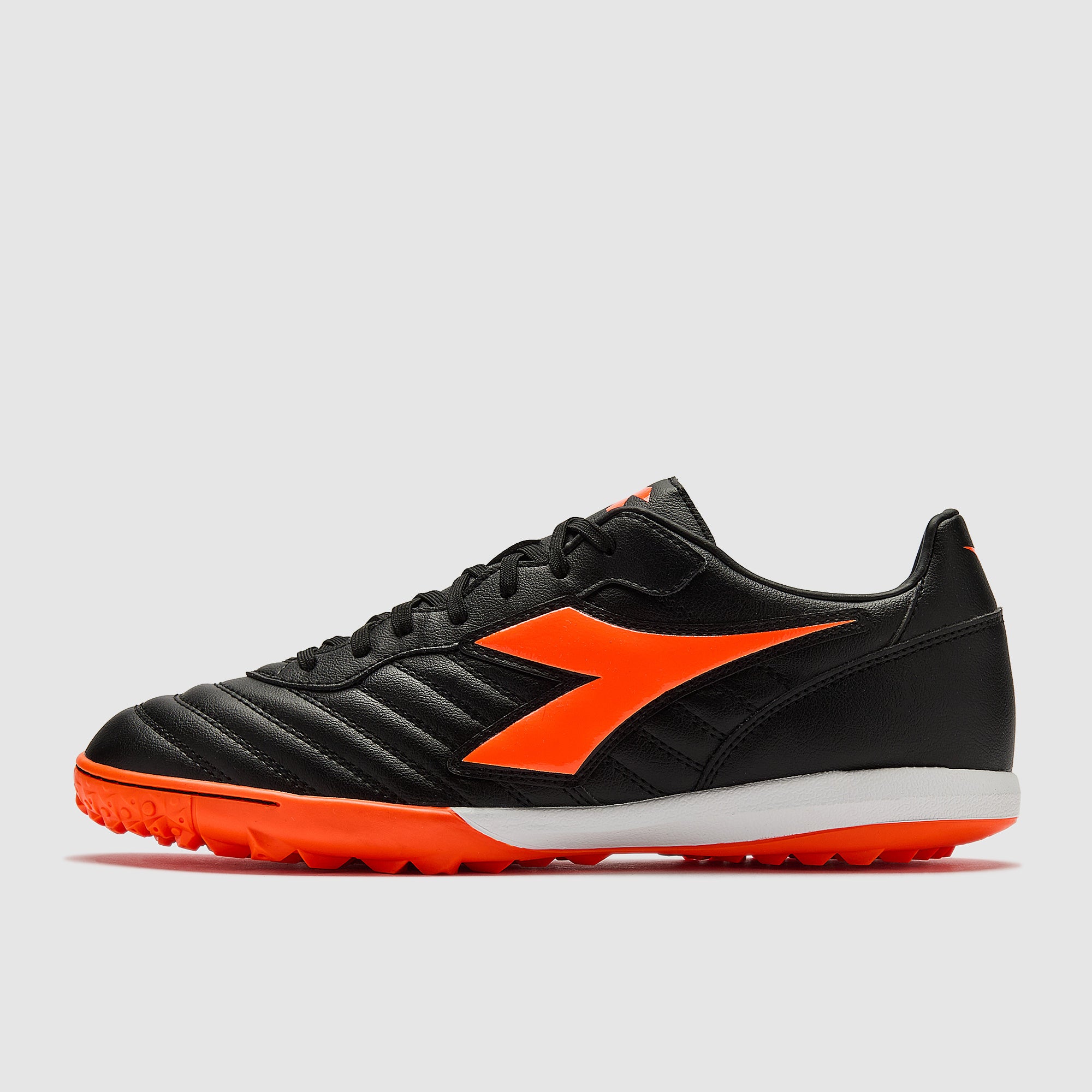 Diadora Brasil Club Turf - Black/Fluo Red - Adult Boots