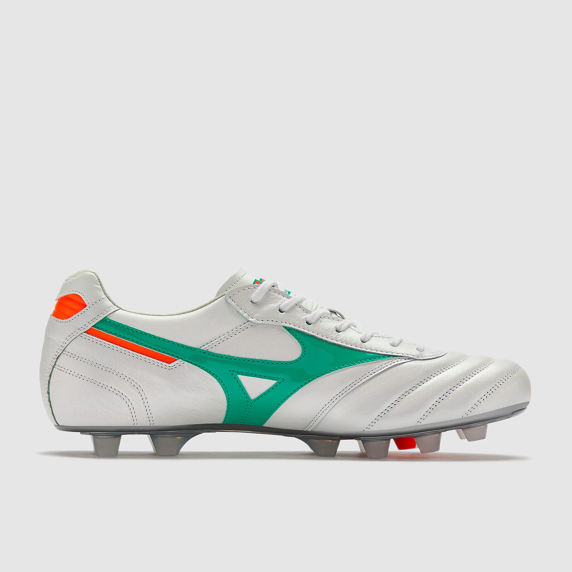Mizuno Morelia II Made Indoor Japan Firm Ground - White/Arcadia