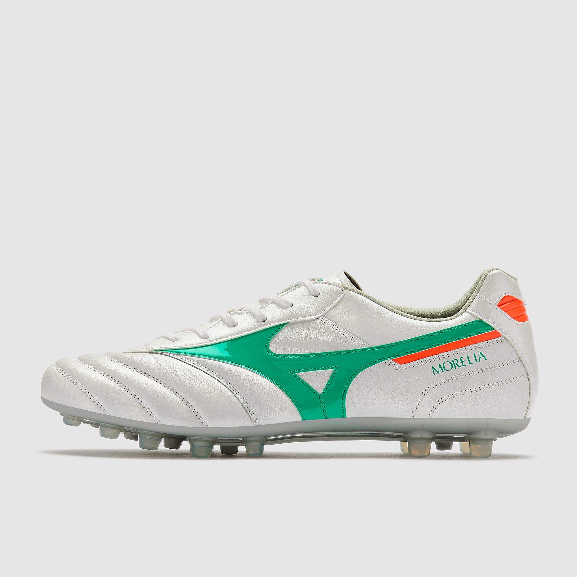 Mizuno Morelia II Elite Artificial Grass - White/Arcadia/Lava