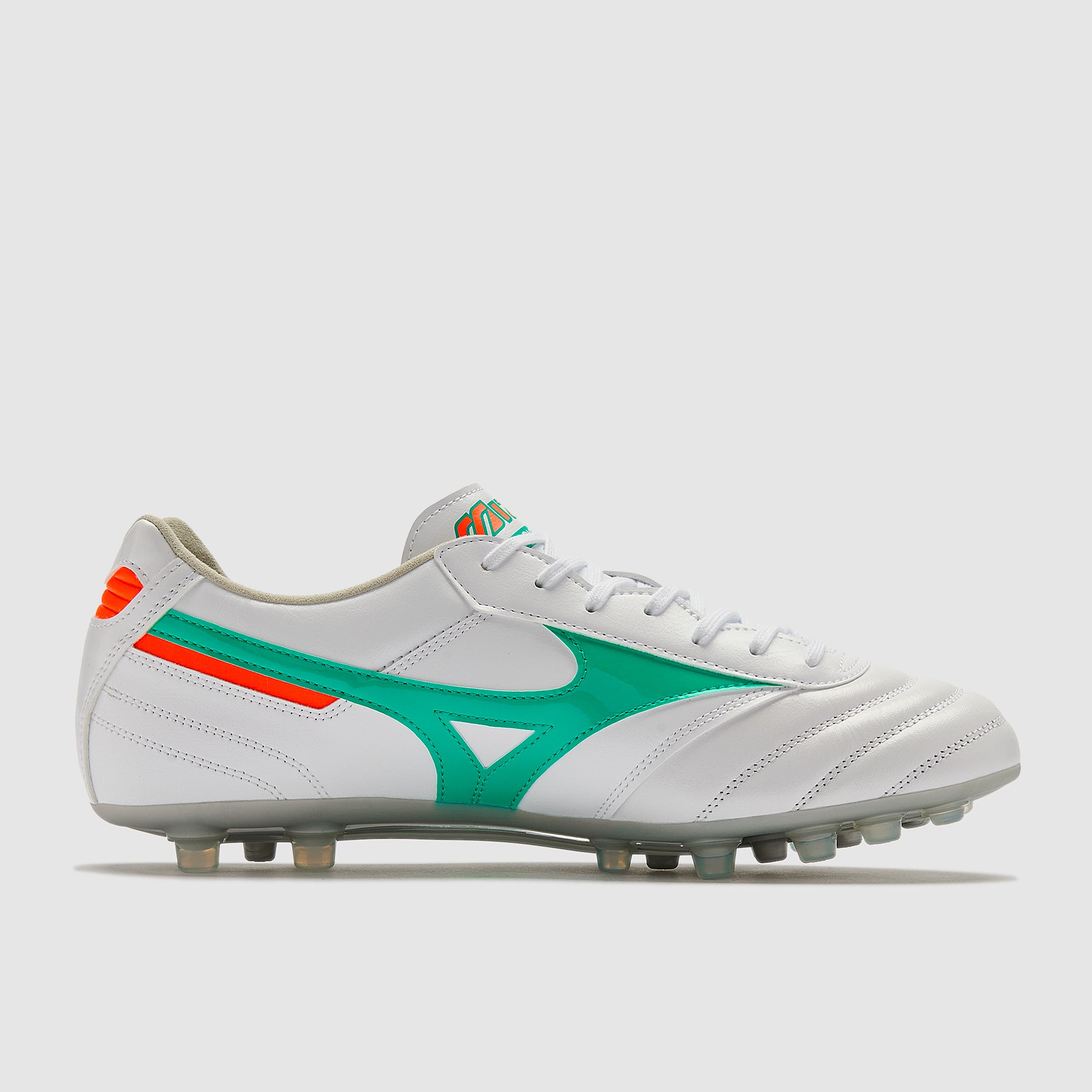 Mizuno Morelia II Pro Artificial Grass - White/Arcadia/Lava Orange