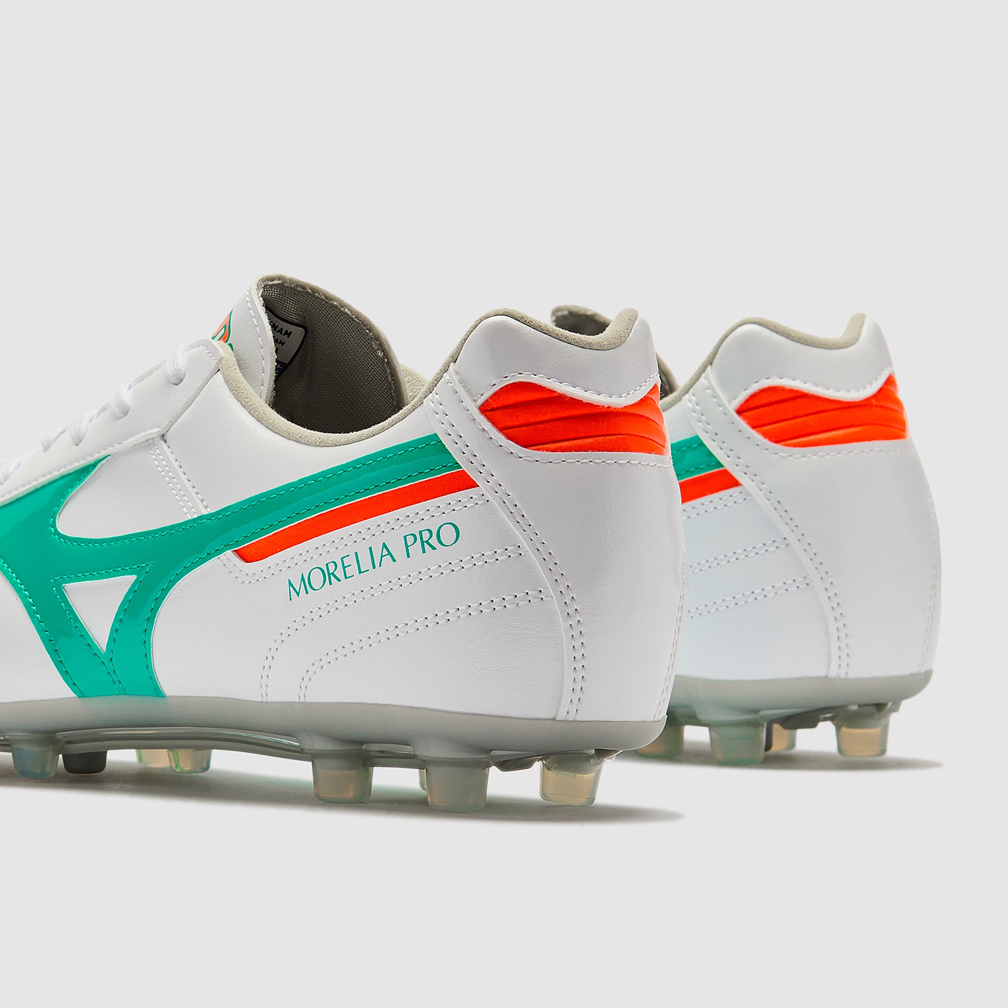 Mizuno Morelia ナイキマーキュリアル Mizuno Morelia II Pro Artificial Grass - White/Arcadia/Lava Orange