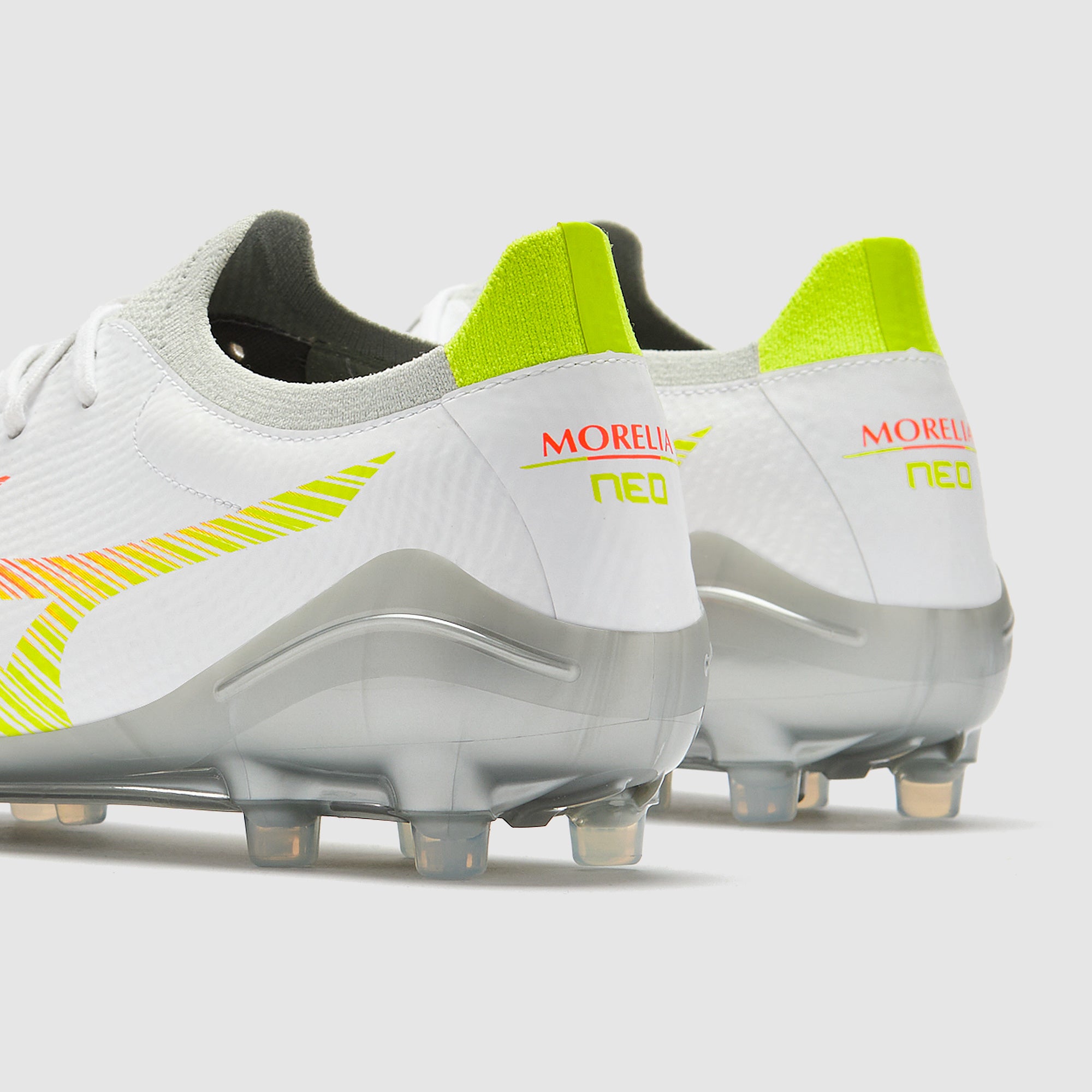 Mizuno Morelia Neo V Beta Pro Artificial Grass - White/Lava Orange
