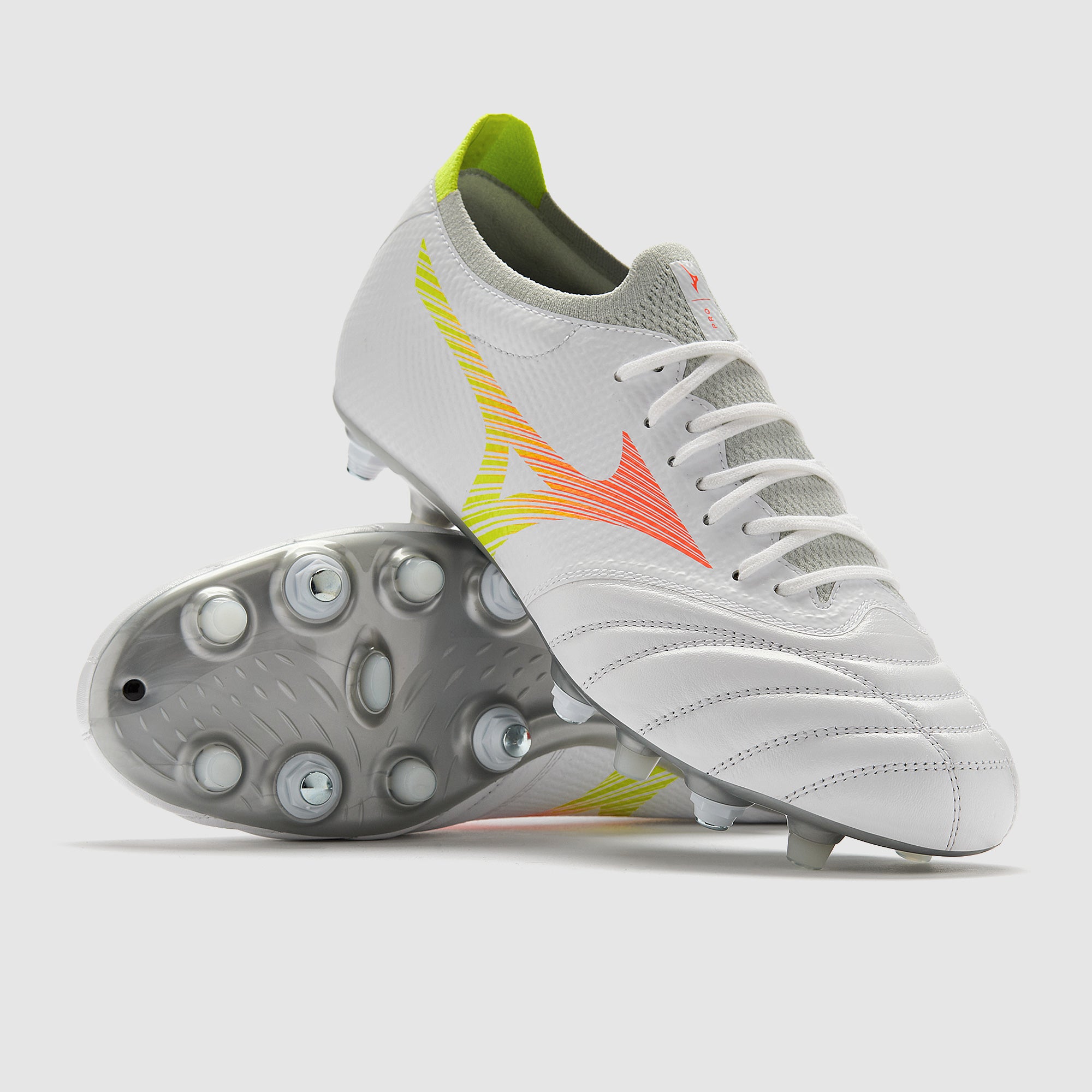 Mizuno Morelia NEO 箱あり Mizuno Morelia Neo V Beta Elite Mix Soft Ground - White/Lava