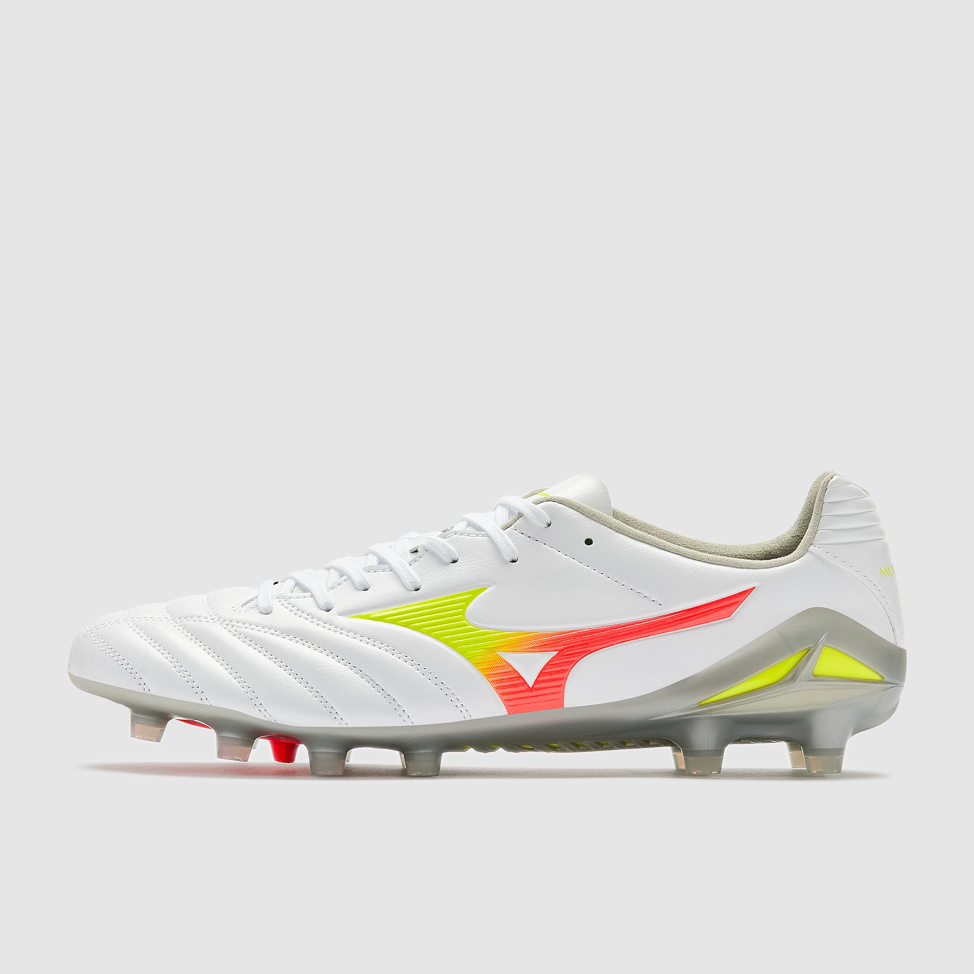 Mizuno Monarcida Neo III Pro Firm Ground - White/Evening Primrose