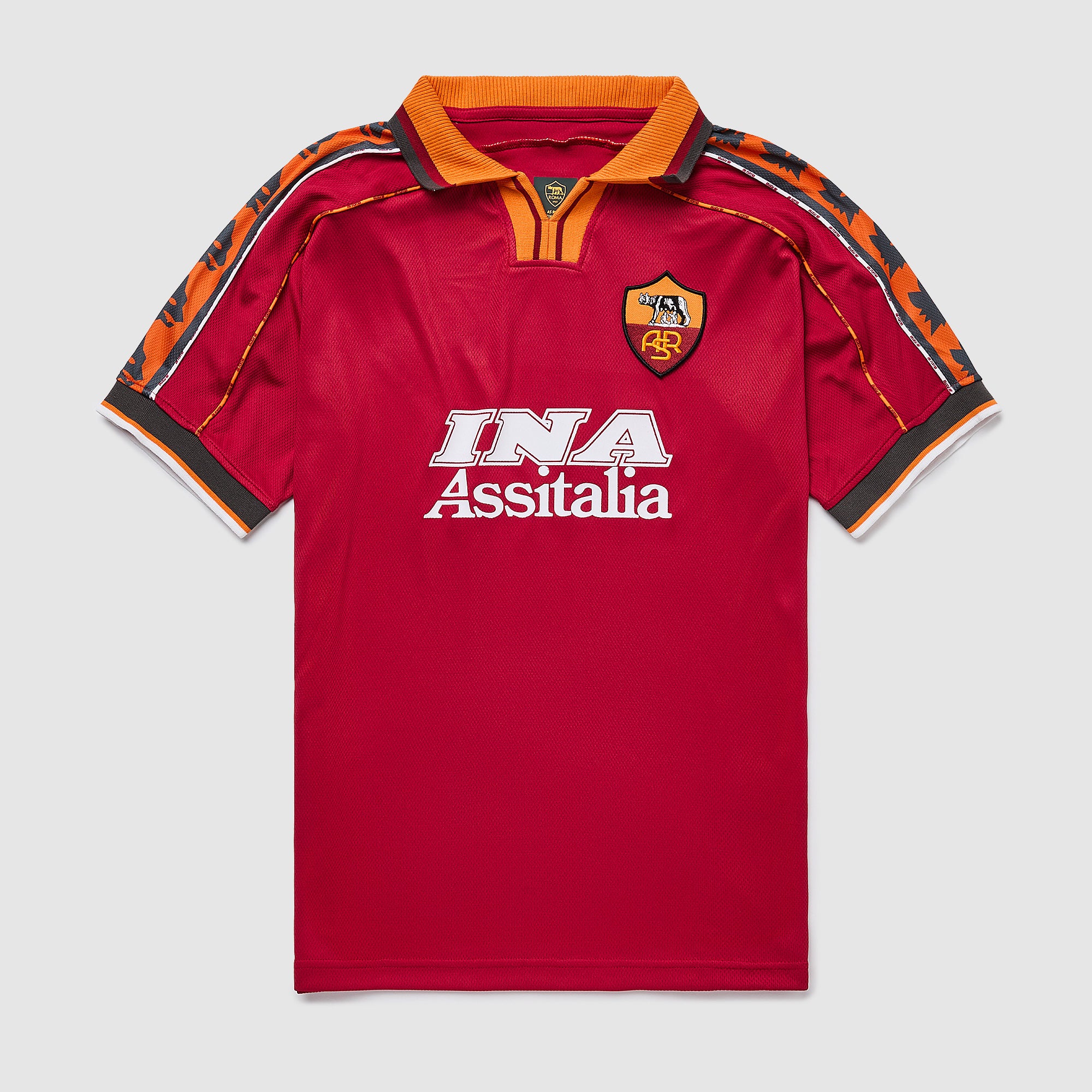 Copa Football AS Roma 1994-95 Retro Shirt - Burgundy - Mens Replica
