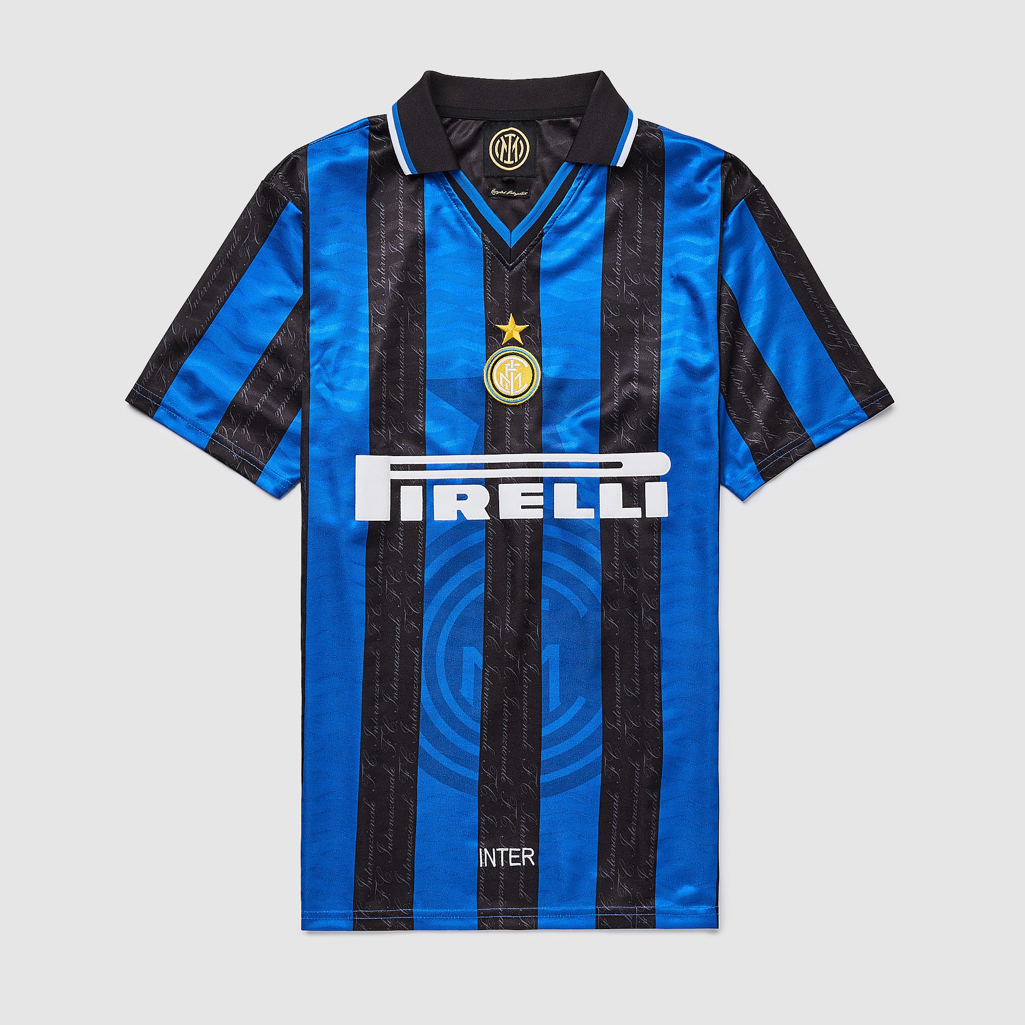 Copa Football Inter Milan 1997-98 Retro Shirt - Blue/Black - Mens