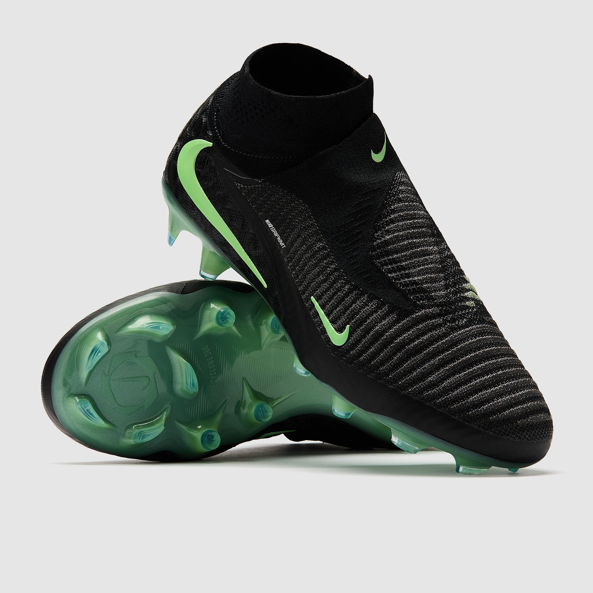 Nike Phantom 6 High Elite Firm Ground - Black/Illusion Green/Black