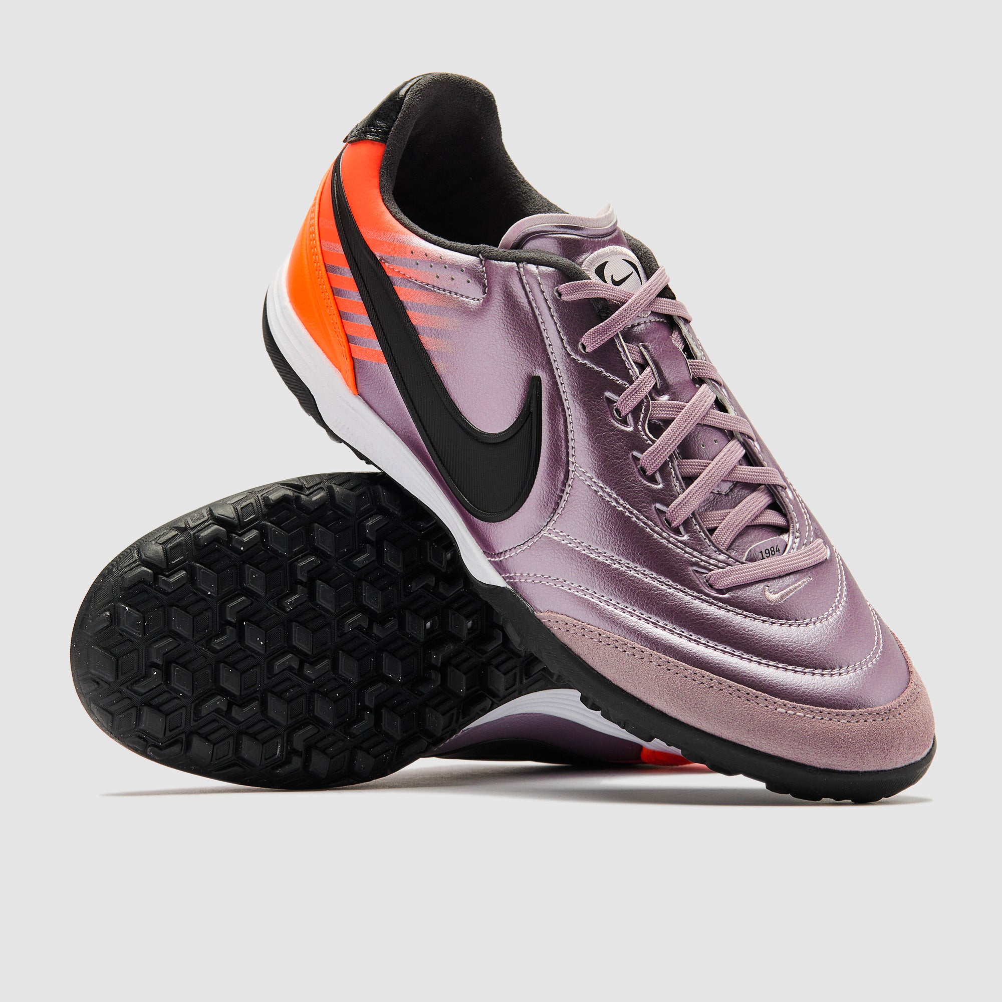 Nike Tiempo Ligera Pro Turf - Bleached Lilac/Black/Total Orange - Adult Boots