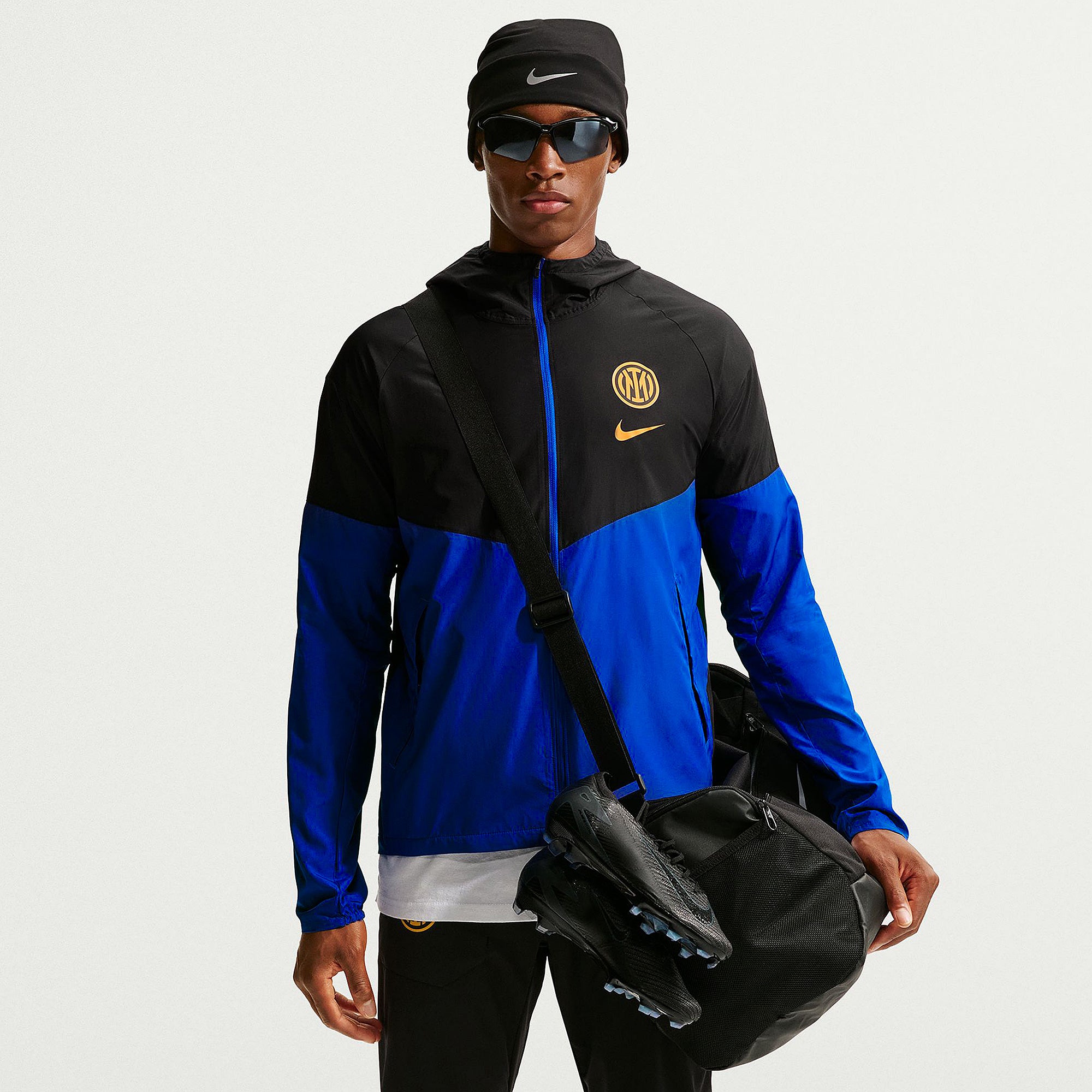 00s NIKE INTER MILANO NYLON JACKET インテル Nike Inter Milan 26/27 NSW City Side Running Jacket - Black/Lyon