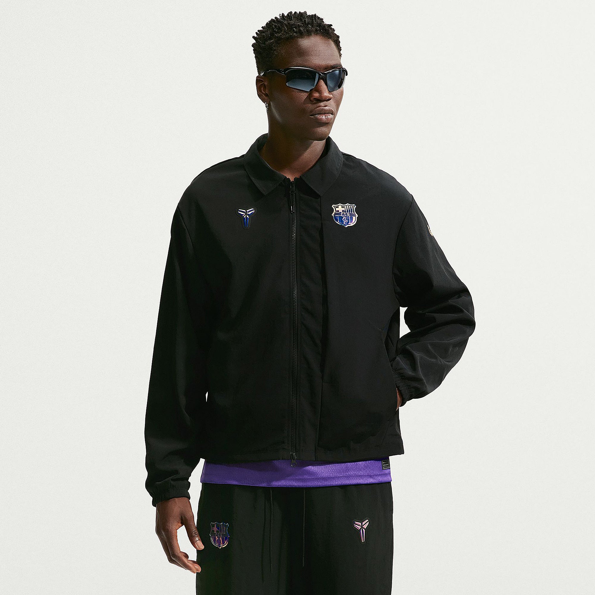 Nike Kobe Bryant x FC Barcelona 26/27 Jacket - Black/Field Purple