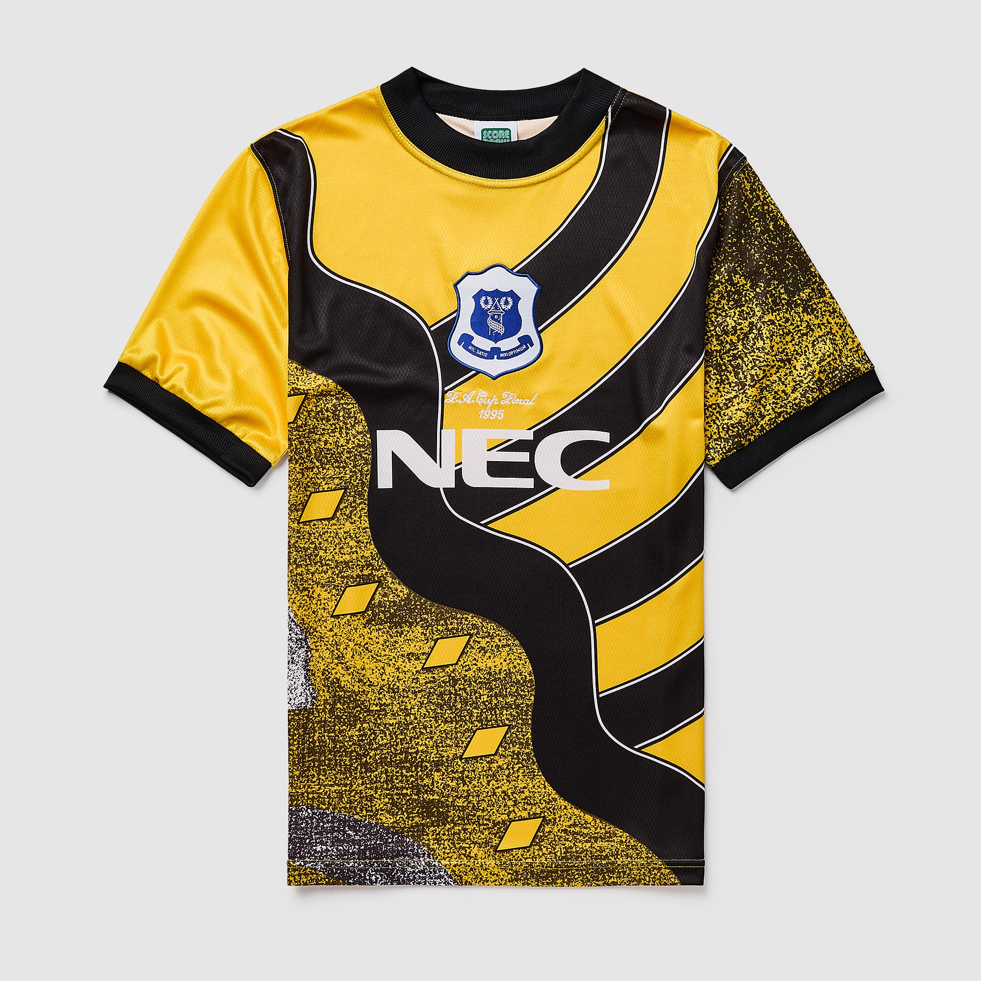Score Draw Everton レトロ ユニフォーム NEC Score Draw Retro Everton 1995 Home FA Cup Final GK Shirt - Blue