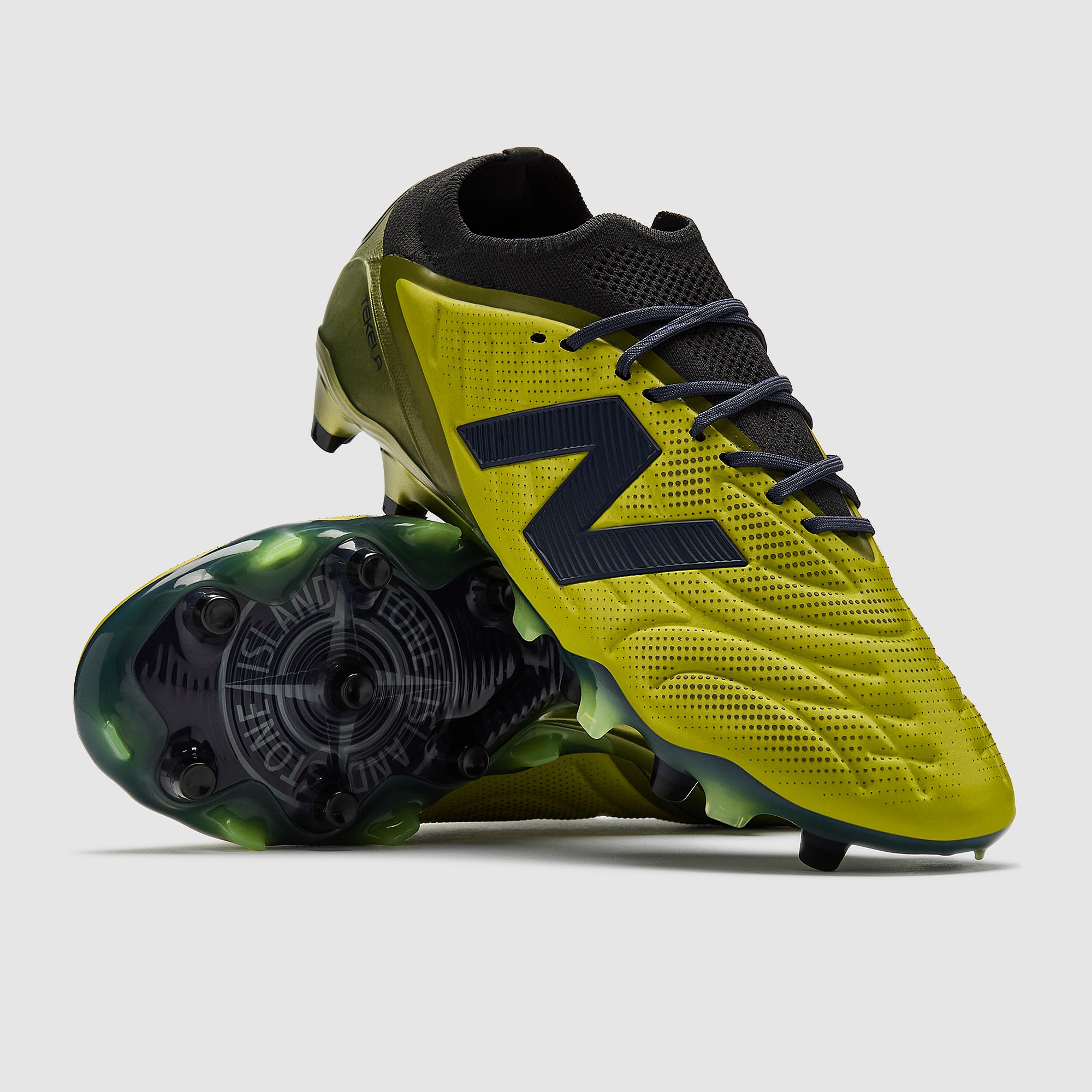 New Balance Tekela 5 Elite x Stone Island FG - Green - Adult Boots