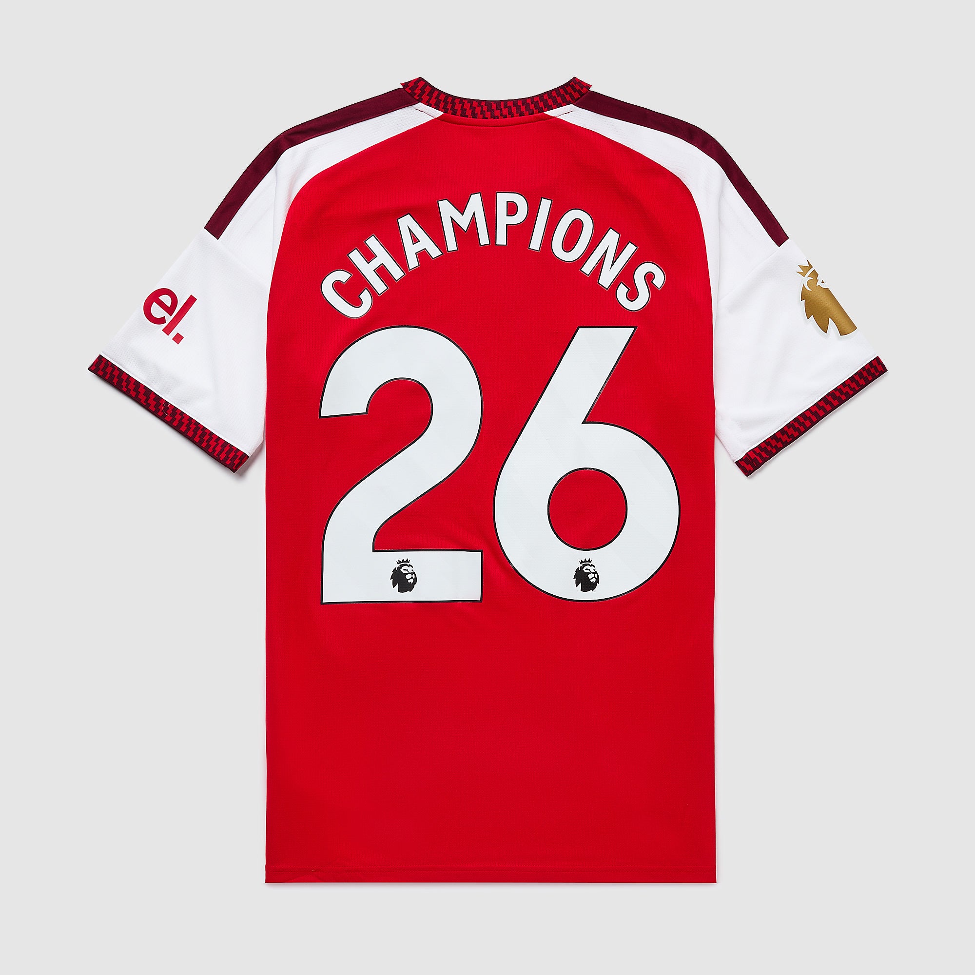 アーセナル　CHAMPIONS 26 ホーム26/27 adidas Arsenal 26/27 Home Shirt With Champions 26 - Better Scarlet